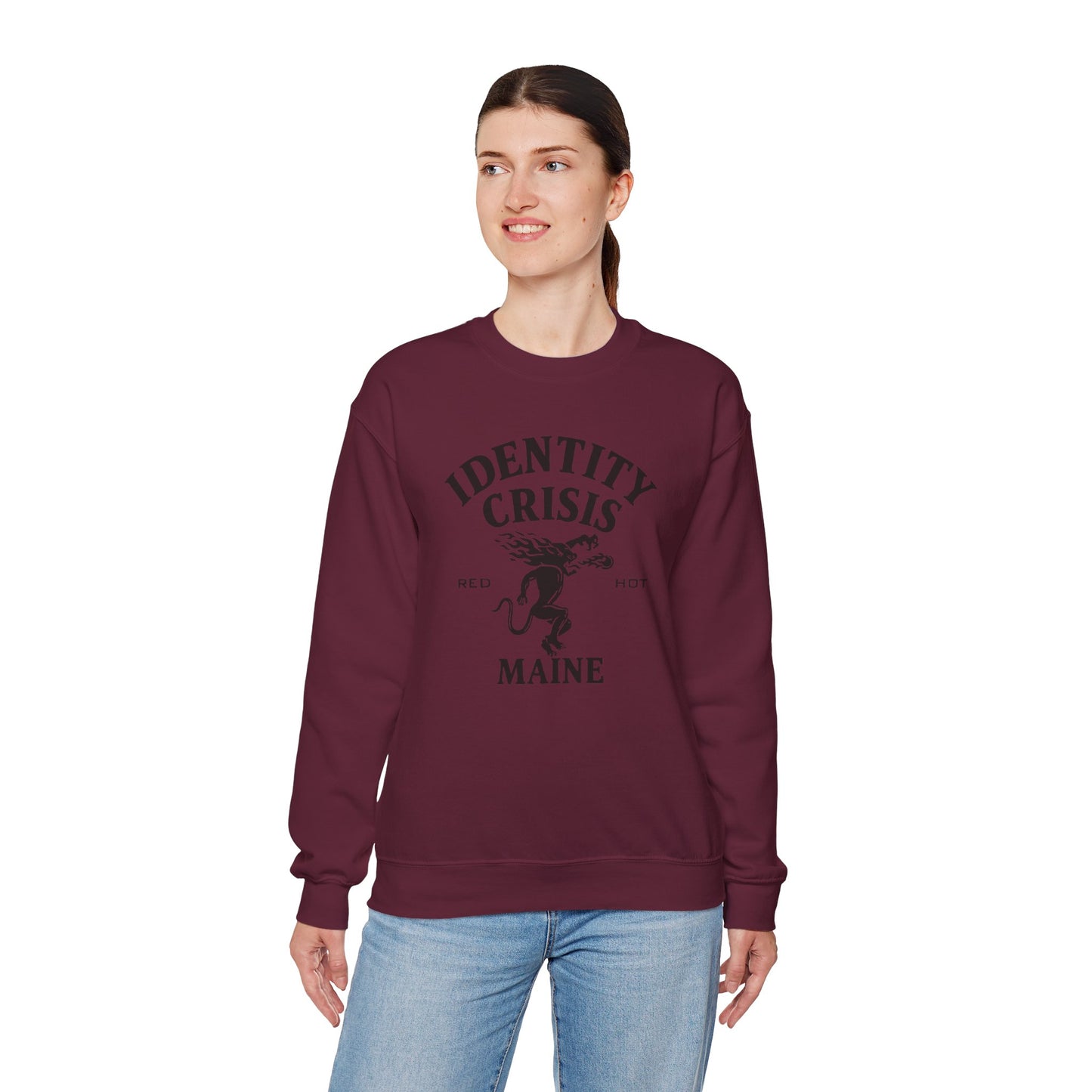Identity Crisis Unisex Crewneck Sweatshirt Fireball Edition