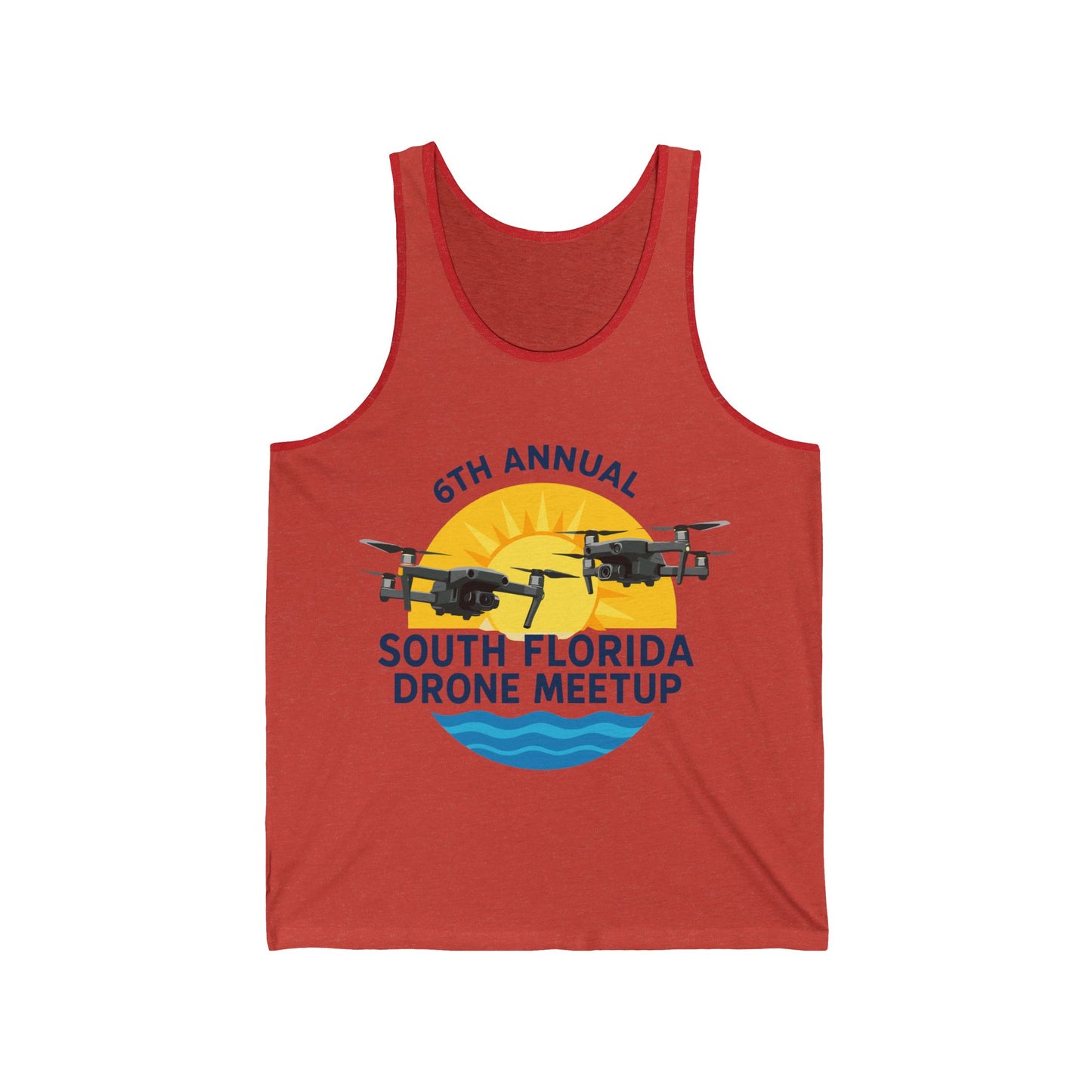 6th Annual South Florida Drone Meetup Unisex Jersey Tank