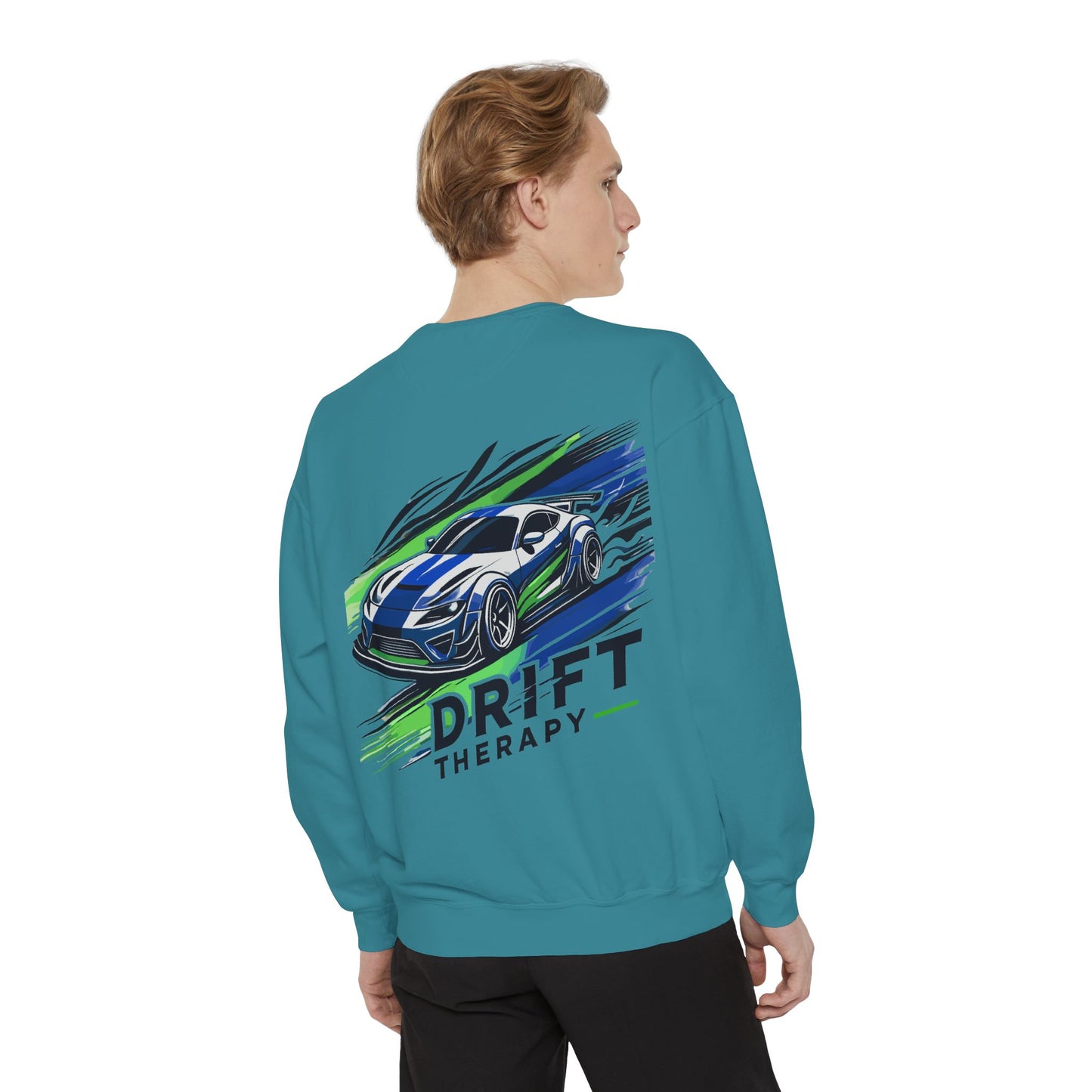 Unisex Sweatshirt - Control the Chaos, Drift Therapy, Casual Wear, Gift for Car Lovers, Everyday Comfort, Streetwear Style