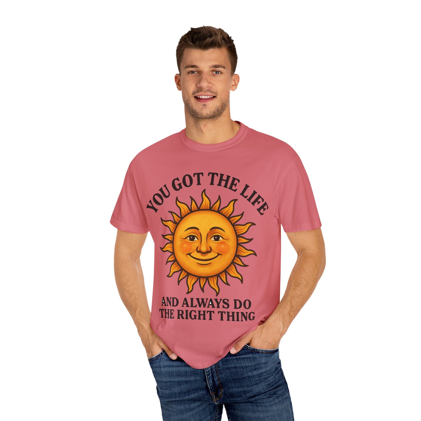 Sunny Vibes T-Shirt, Inspirational Tee for Positive Energy, Gift for Friends, Summer Fashion, Relaxed Lifestyle Wear