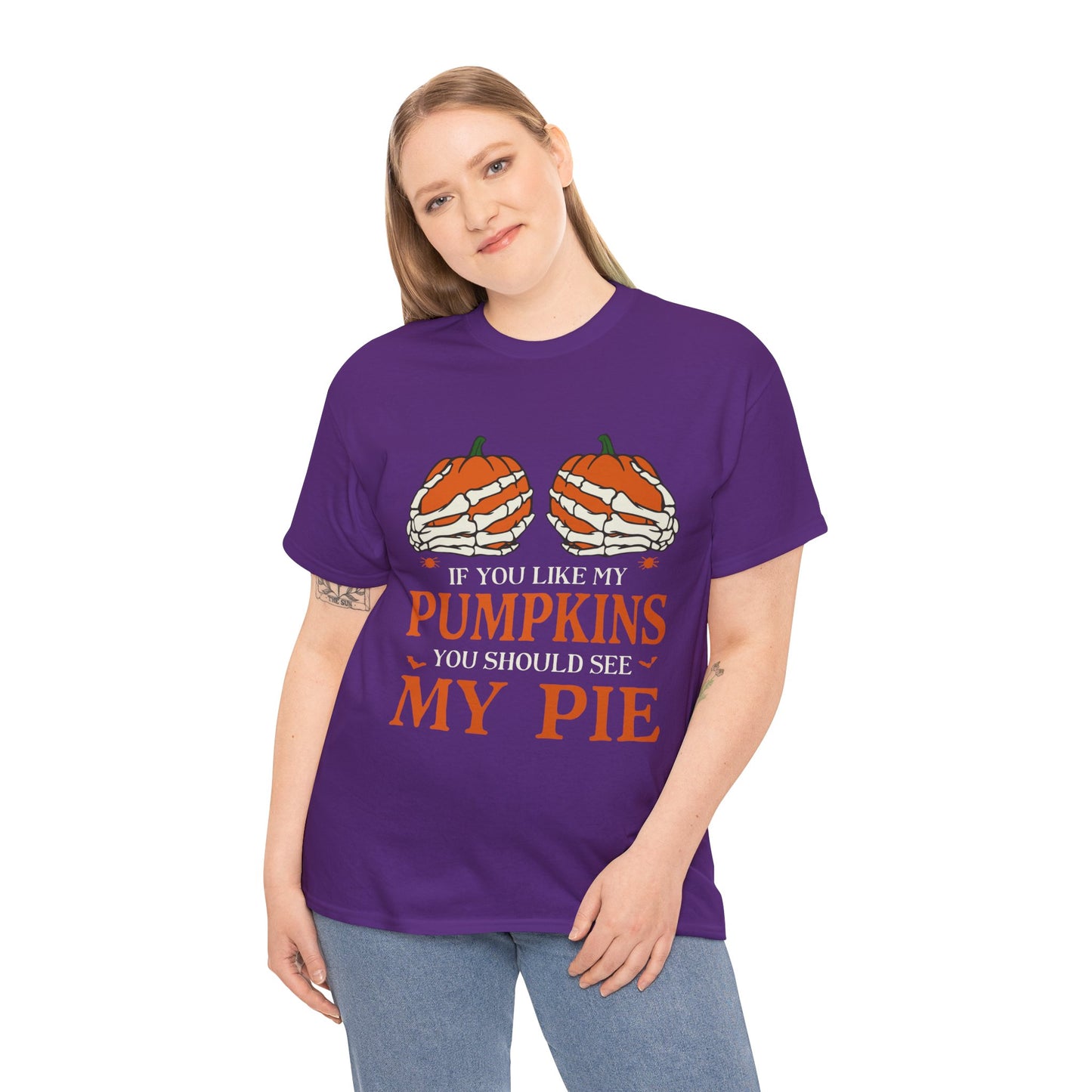 Funny Pumpkin Pie Tee, Halloween Shirt, Fall Fashion, Unisex Graphic Tee, Gift for Thanksgiving, Autumn Apparel