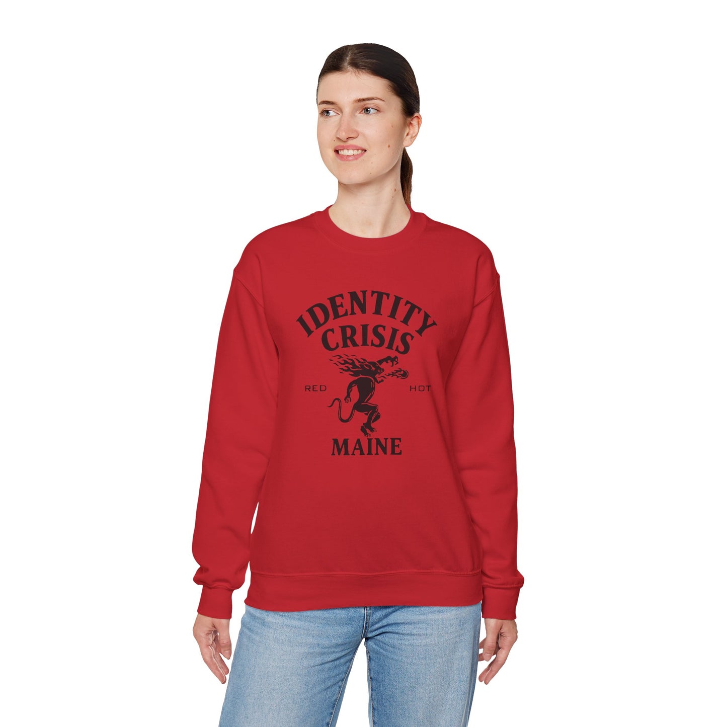 Identity Crisis Unisex Crewneck Sweatshirt Fireball Edition