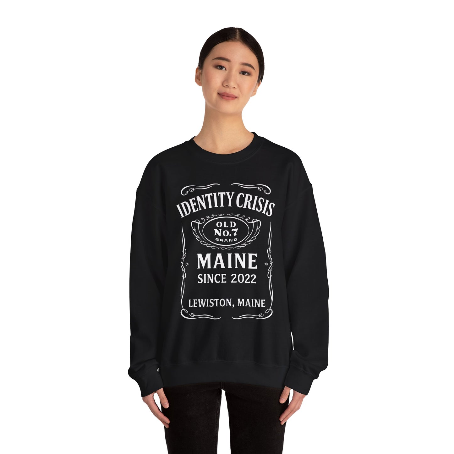 Identity Crisis Unisex Crewneck Sweatshirt Jack Daniel's Edition
