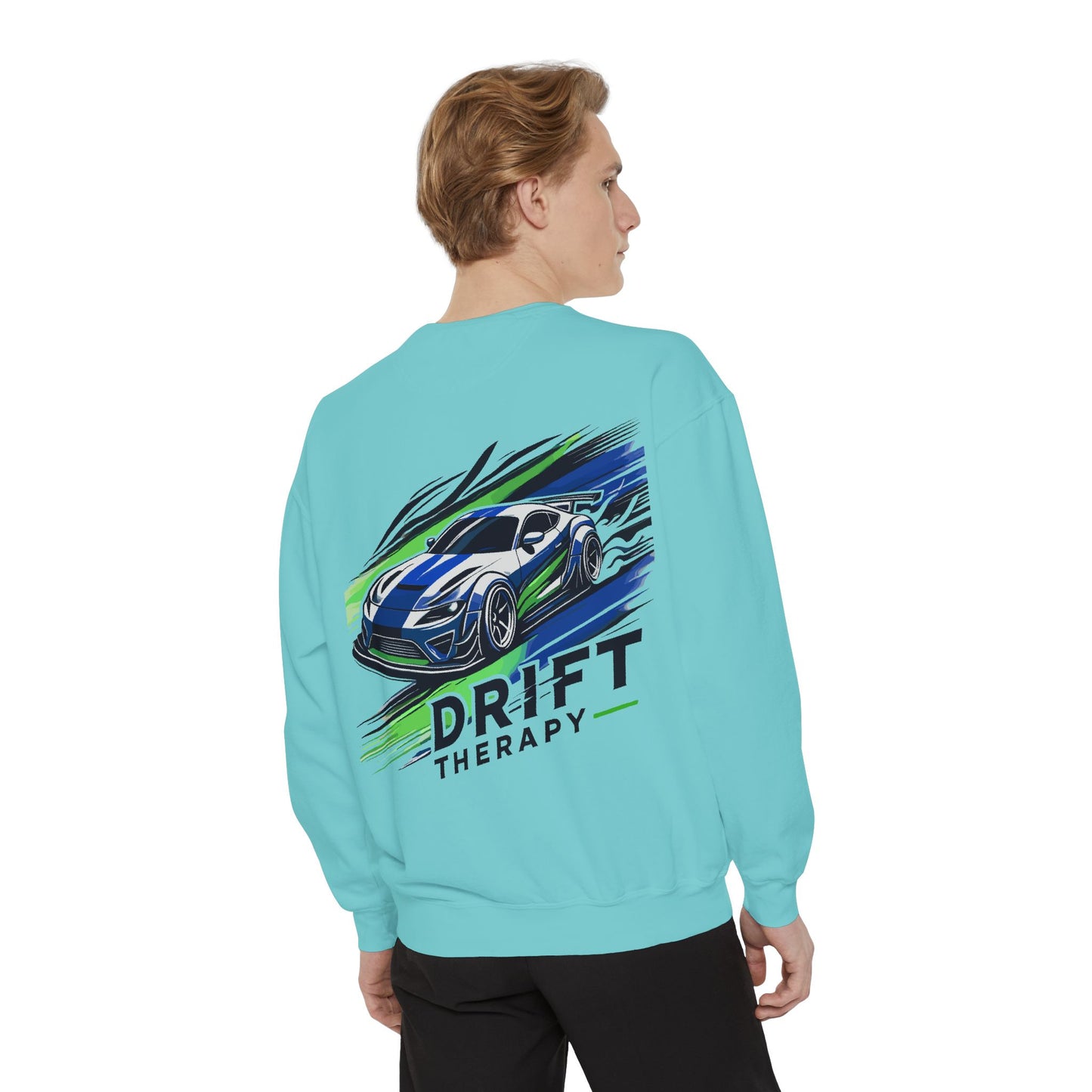 Unisex Sweatshirt - Control the Chaos, Drift Therapy, Casual Wear, Gift for Car Lovers, Everyday Comfort, Streetwear Style