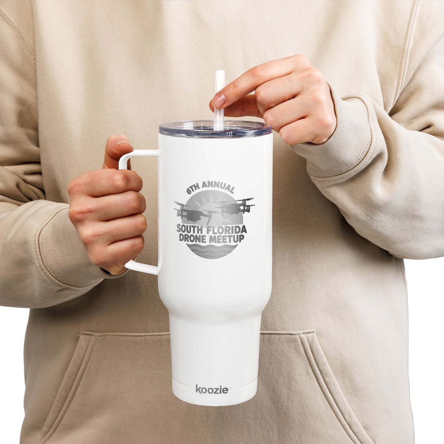 6th Annual South Florida Drone Meetup Insulated Tumbler for Hot & Cold Beverages, 40oz