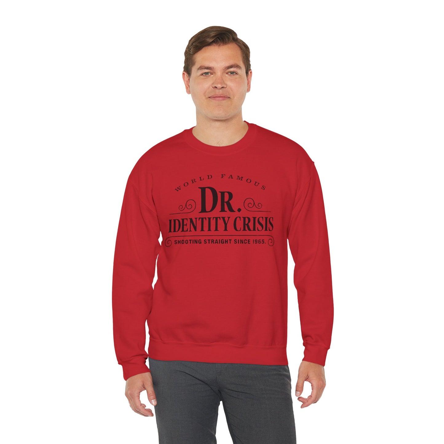 Identity Crisis Unisex Crewneck Sweatshirt Dr. McGillicuddy's Edition