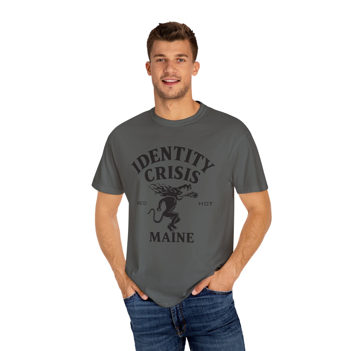 Unisex Identity Crisis T-shirt Fireball Edition