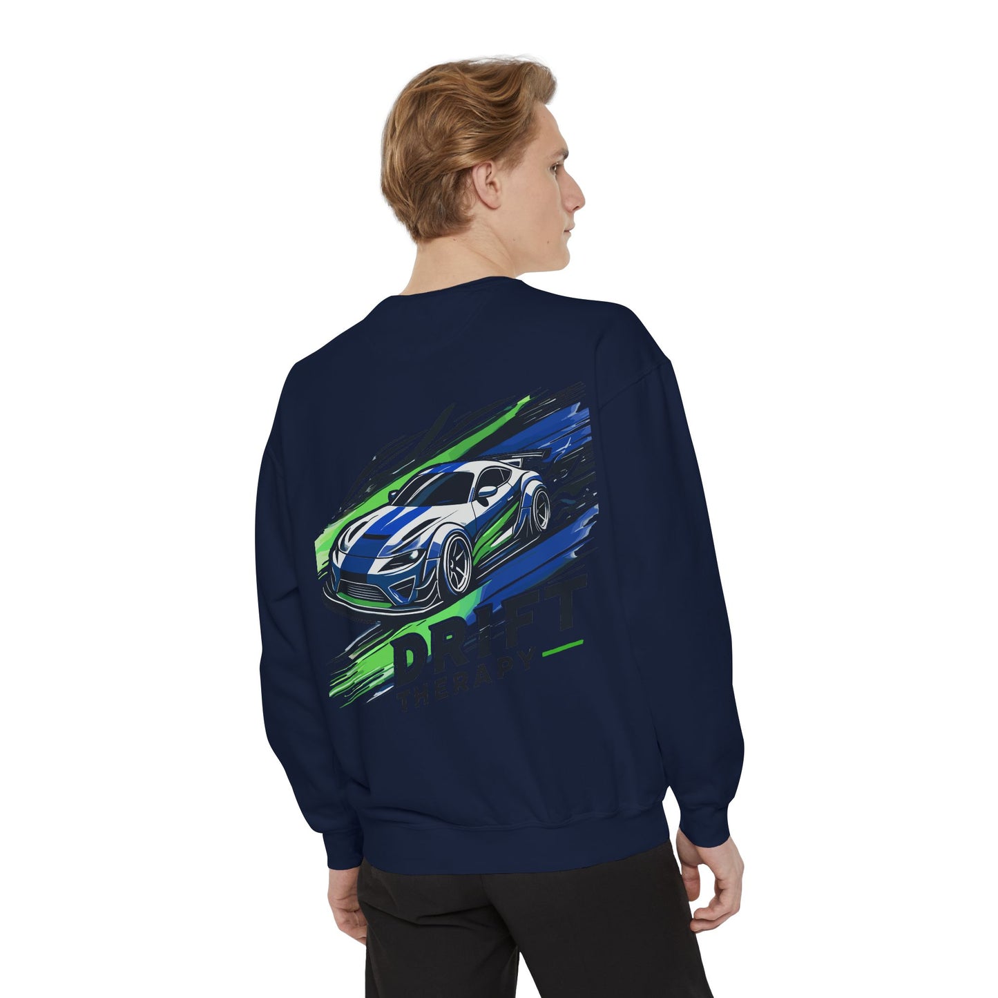 Unisex Sweatshirt - Control the Chaos, Drift Therapy, Casual Wear, Gift for Car Lovers, Everyday Comfort, Streetwear Style