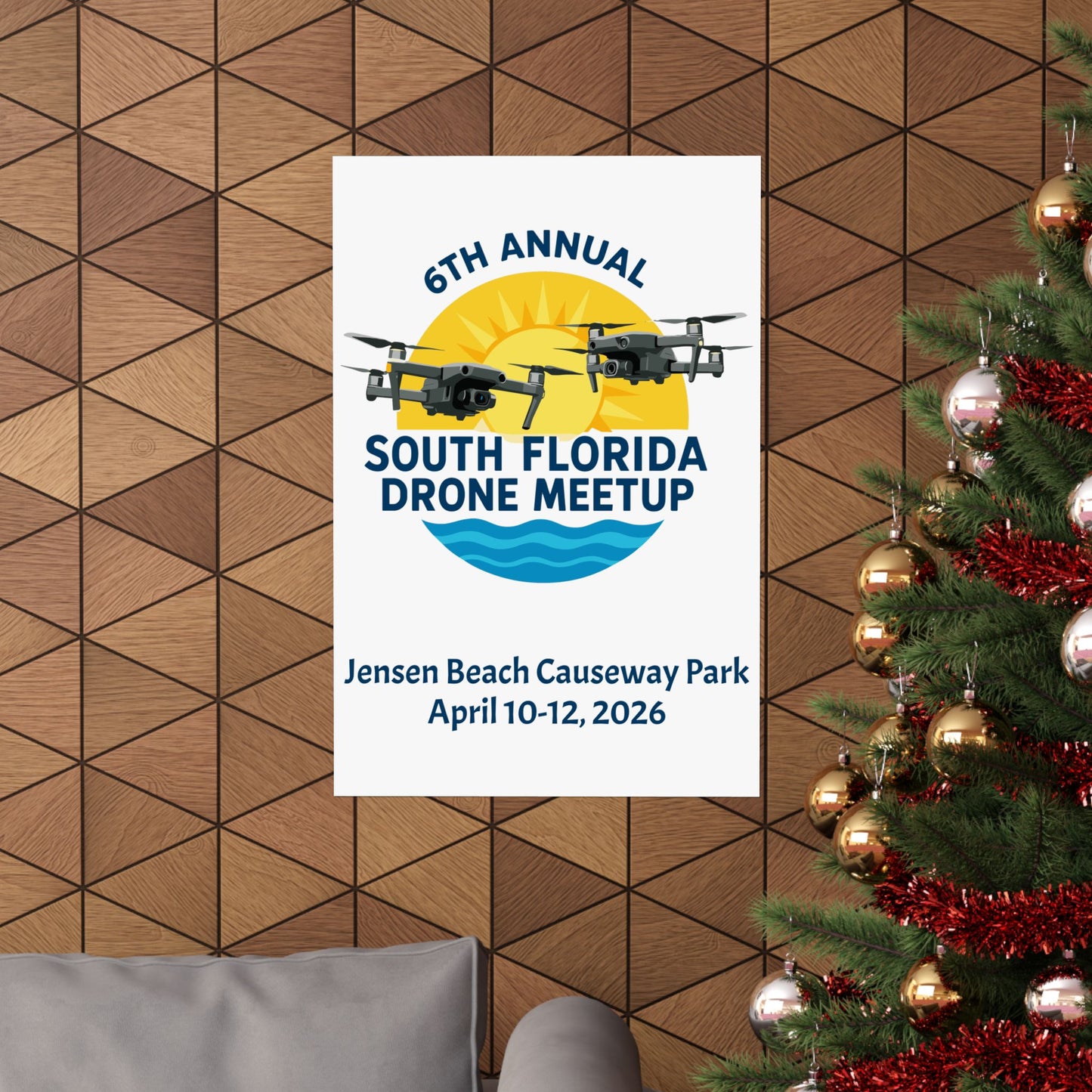 6th Annual South Florida Drone Meetup Poster