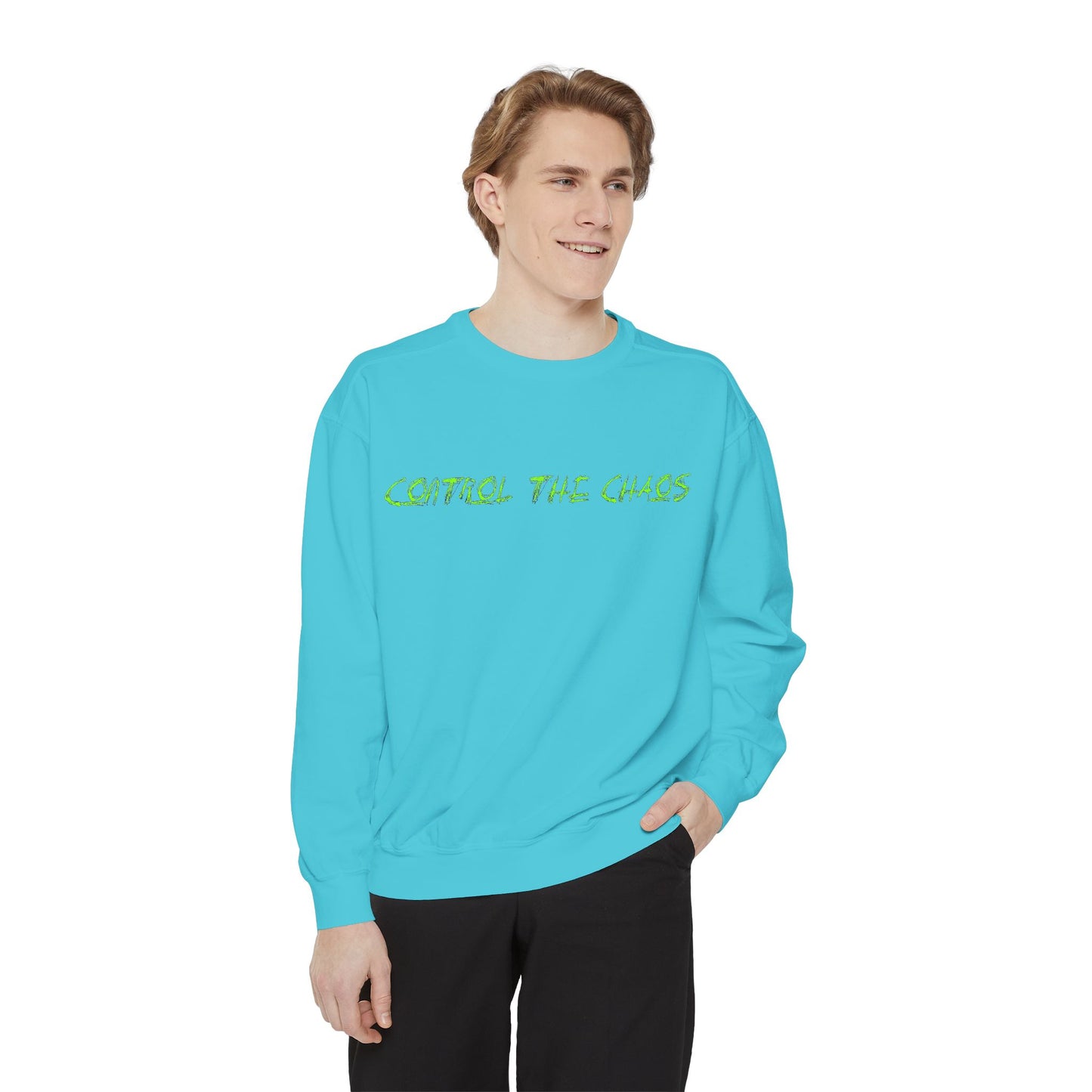 Unisex Sweatshirt - Control the Chaos, Drift Therapy, Casual Wear, Gift for Car Lovers, Everyday Comfort, Streetwear Style