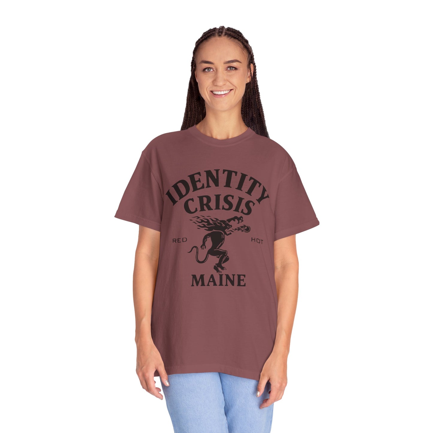Unisex Identity Crisis T-shirt Fireball Edition