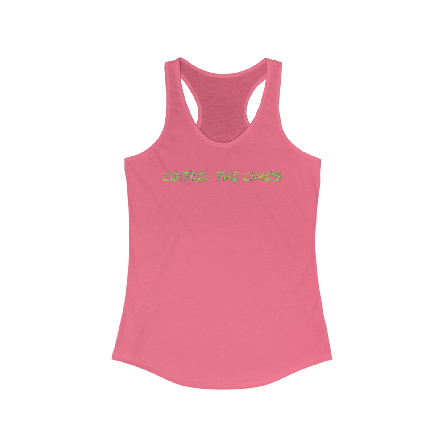 Racerback Tank Top, Control the Chaos, Drift Therapy, Summer Apparel, Gift for Car Enthusiasts, Workout Gear, Relaxed Fit