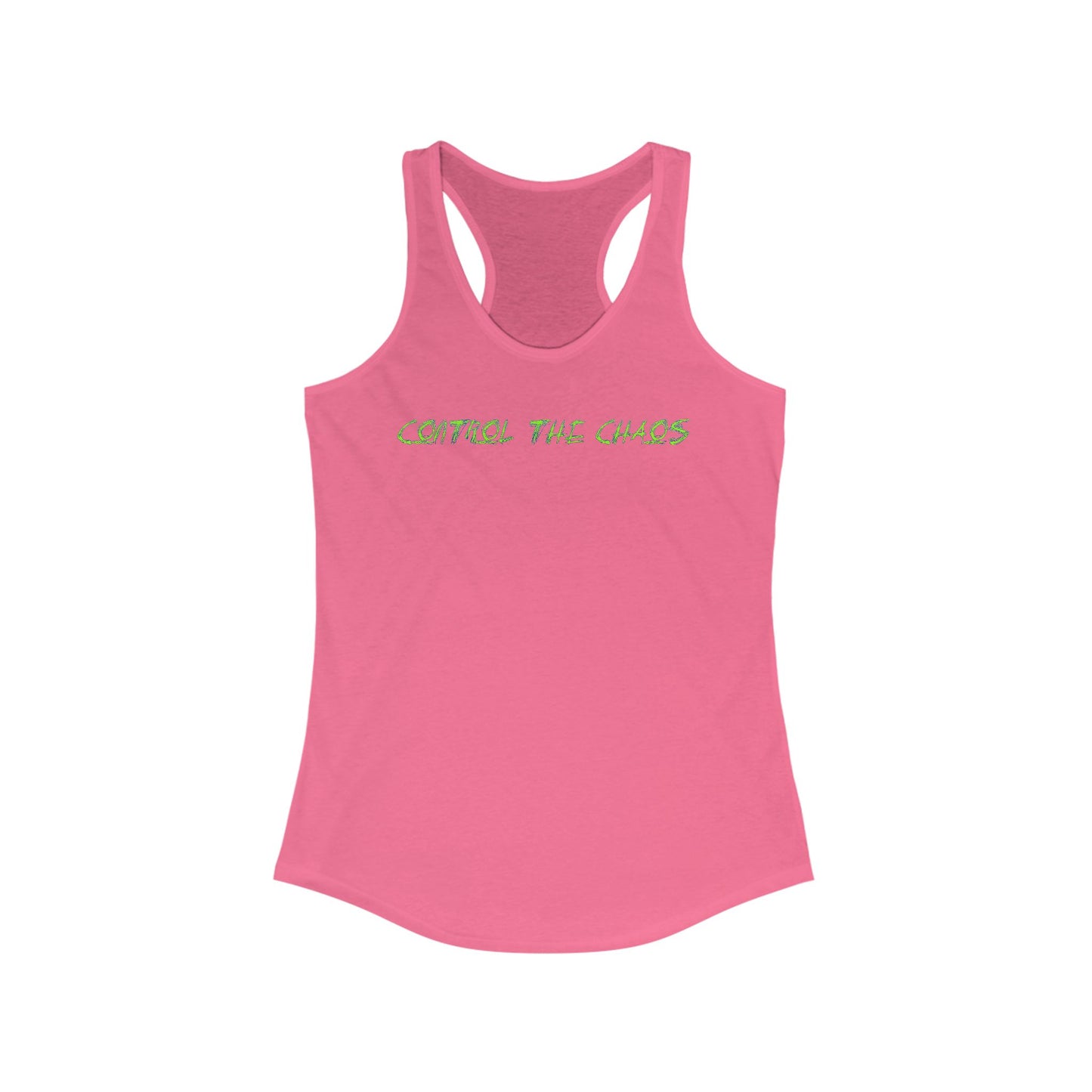 Racerback Tank Top, Control the Chaos, Drift Therapy, Summer Apparel, Gift for Car Enthusiasts, Workout Gear, Relaxed Fit