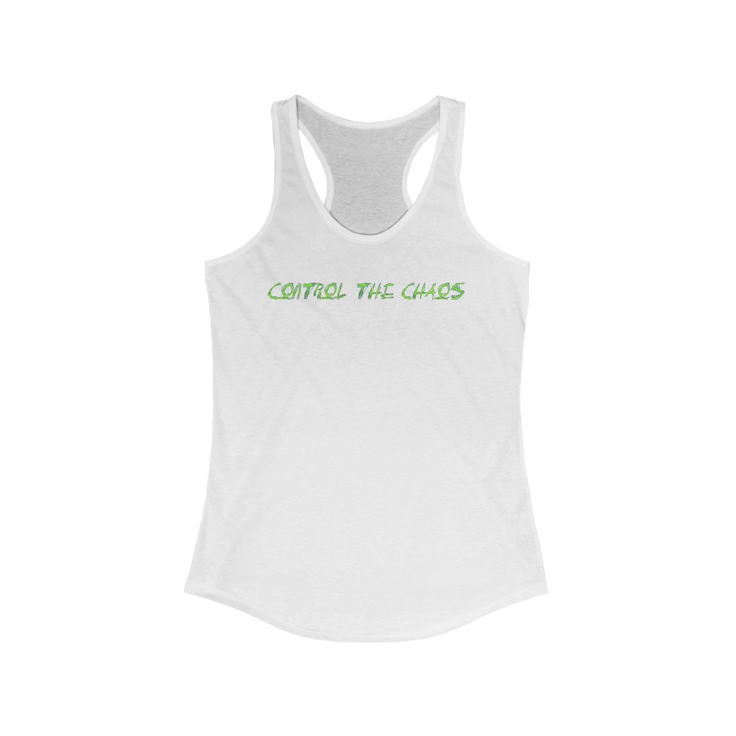 Racerback Tank Top, Control the Chaos, Drift Therapy, Summer Apparel, Gift for Car Enthusiasts, Workout Gear, Relaxed Fit