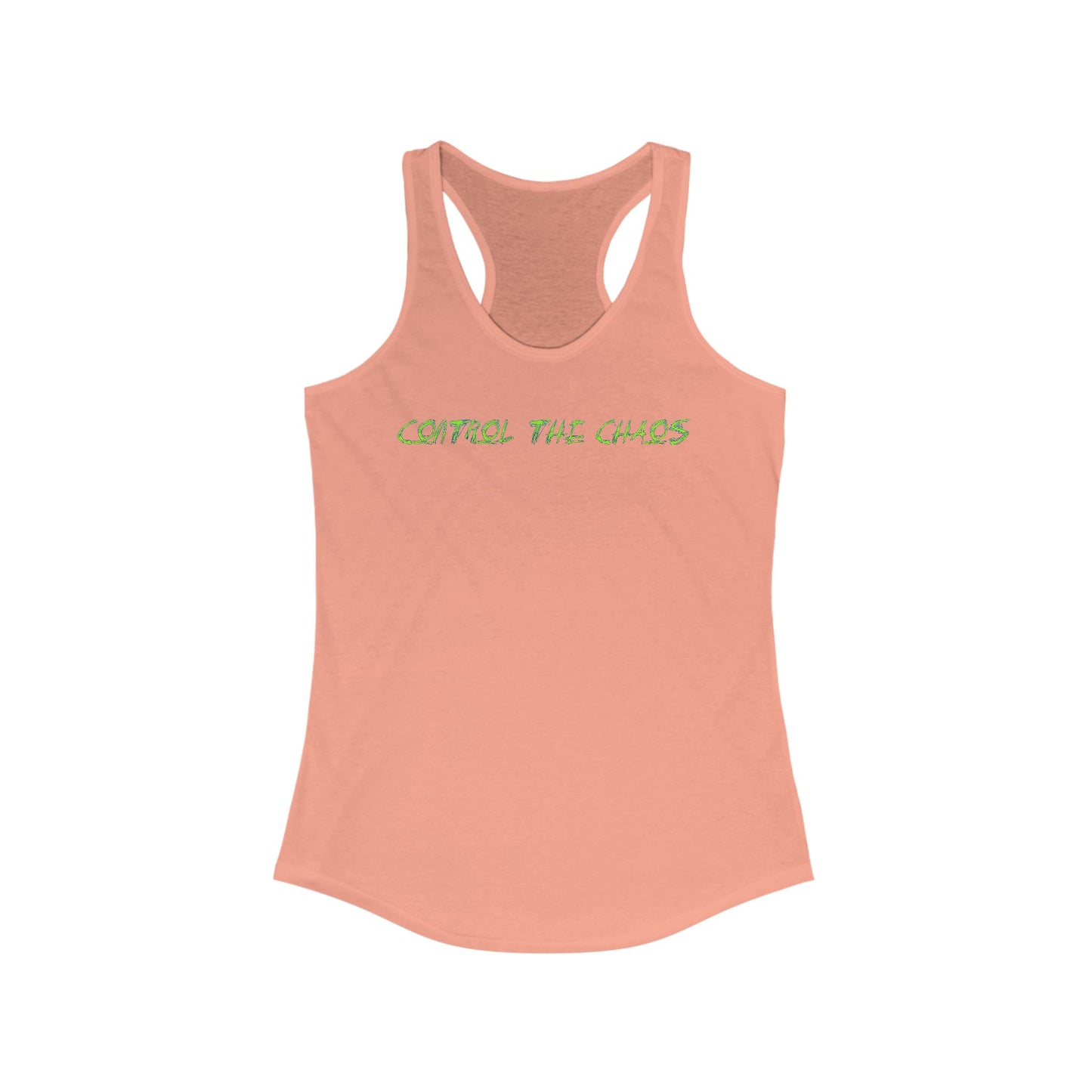 Racerback Tank Top, Control the Chaos, Drift Therapy, Summer Apparel, Gift for Car Enthusiasts, Workout Gear, Relaxed Fit