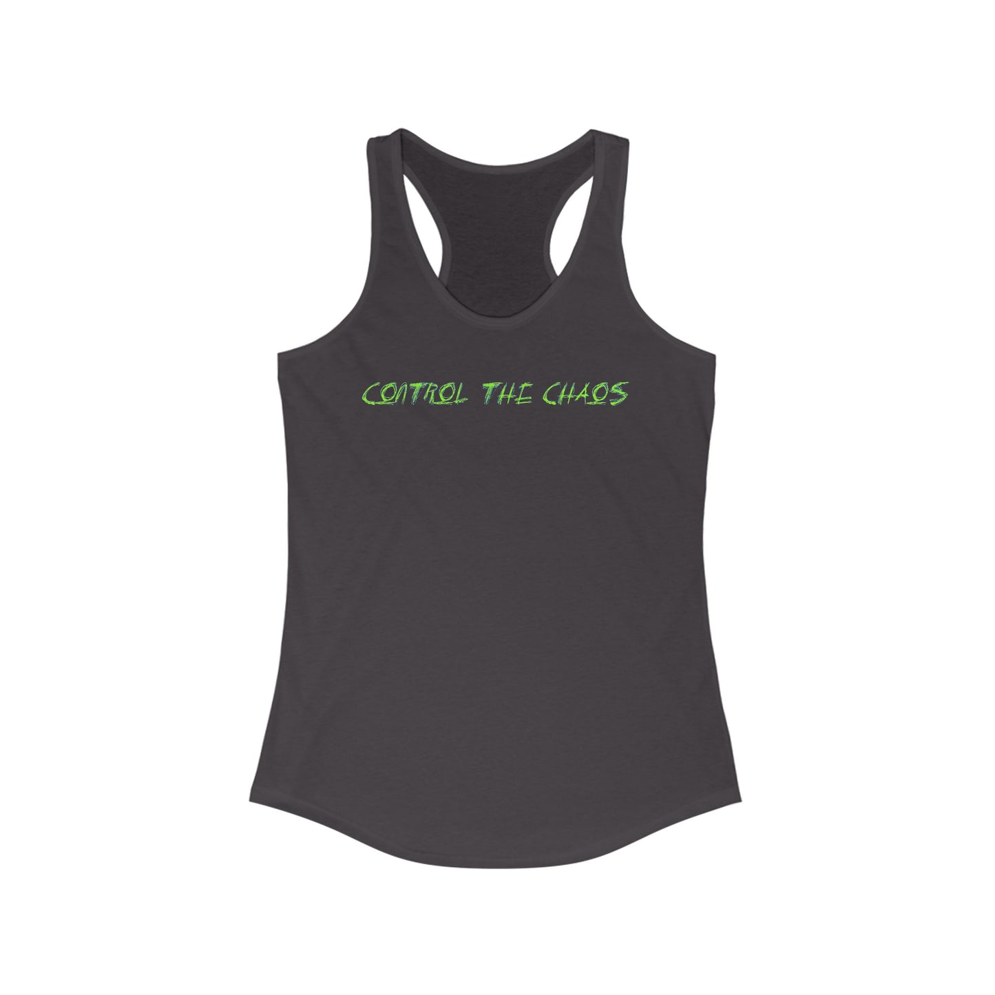 Racerback Tank Top, Control the Chaos, Drift Therapy, Summer Apparel, Gift for Car Enthusiasts, Workout Gear, Relaxed Fit