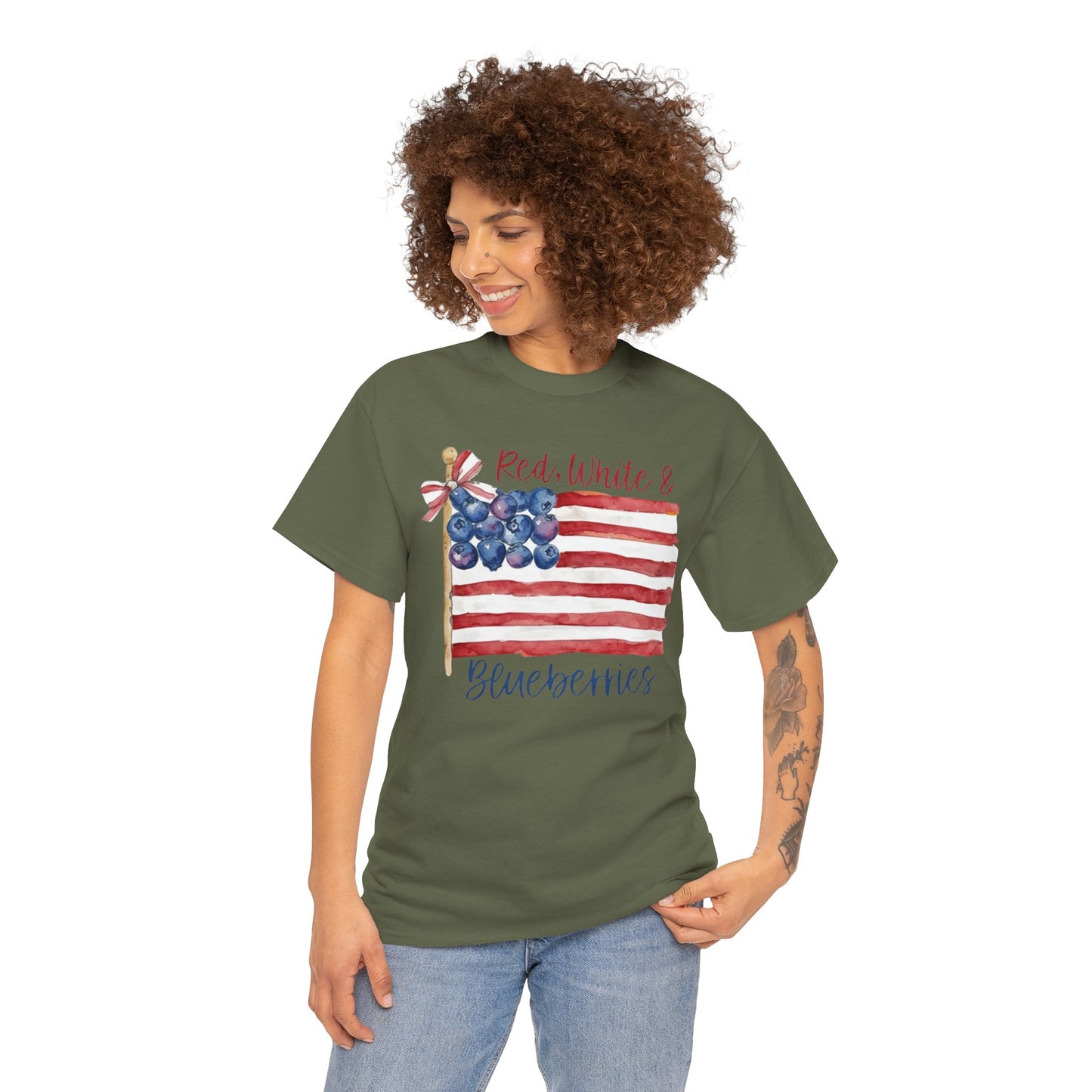 Red, White & Blueberries Tee