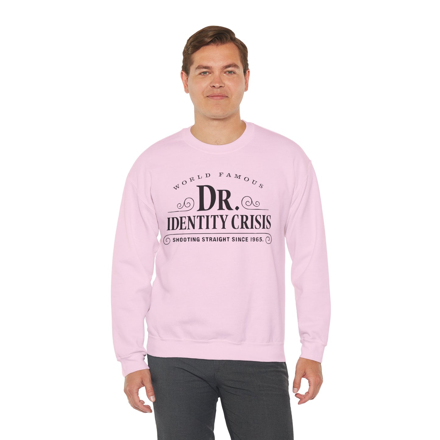 Identity Crisis Unisex Crewneck Sweatshirt Dr. McGillicuddy's Edition