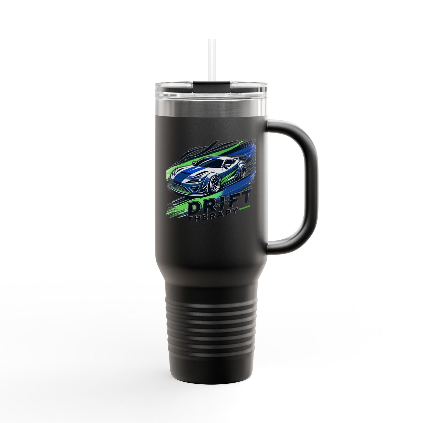 Drift Therapy Insulated Travel Mug | 40oz | Car Enthusiast Gift | Perfect for Road Trips, Coffee Lovers, Sports Fans, Outdoors