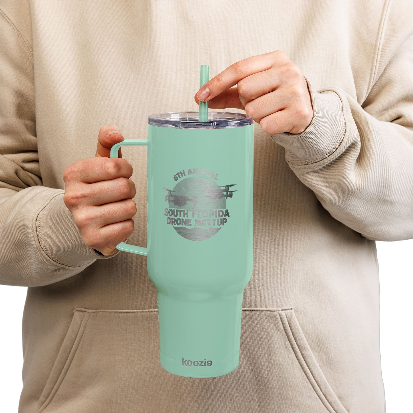 6th Annual South Florida Drone Meetup Insulated Tumbler for Hot & Cold Beverages, 40oz