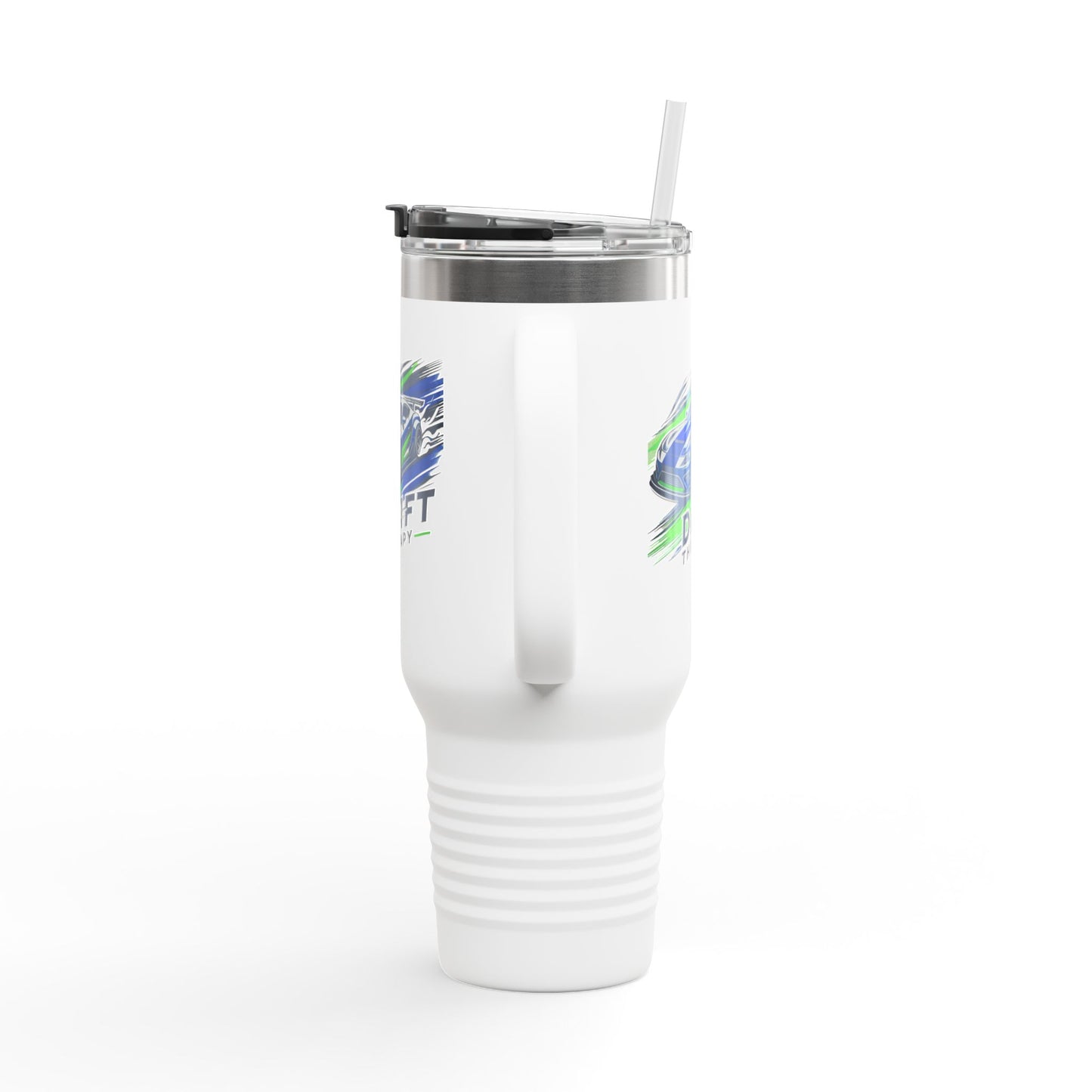 Drift Therapy Insulated Travel Mug | 40oz | Car Enthusiast Gift | Perfect for Road Trips, Coffee Lovers, Sports Fans, Outdoors