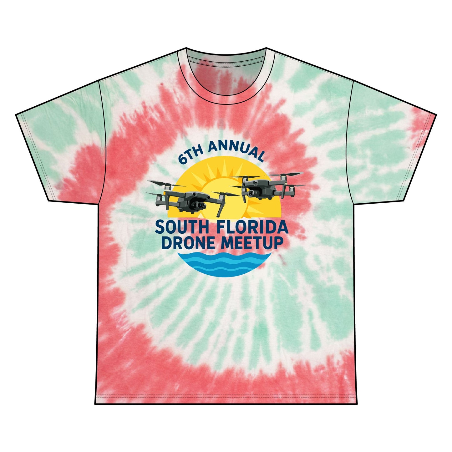 6th Annual South Florida Drone Meetup Tie Dye Tee