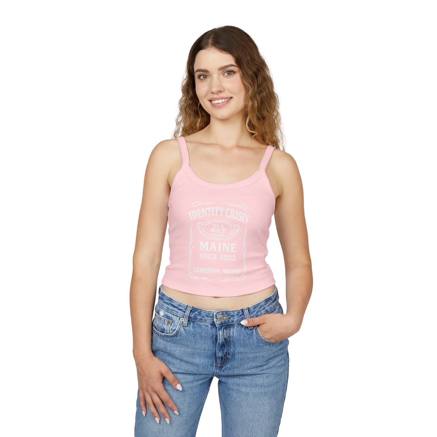 Identity Crisis Women's Spaghetti Strap Tank Top Jack Daniel's Edition