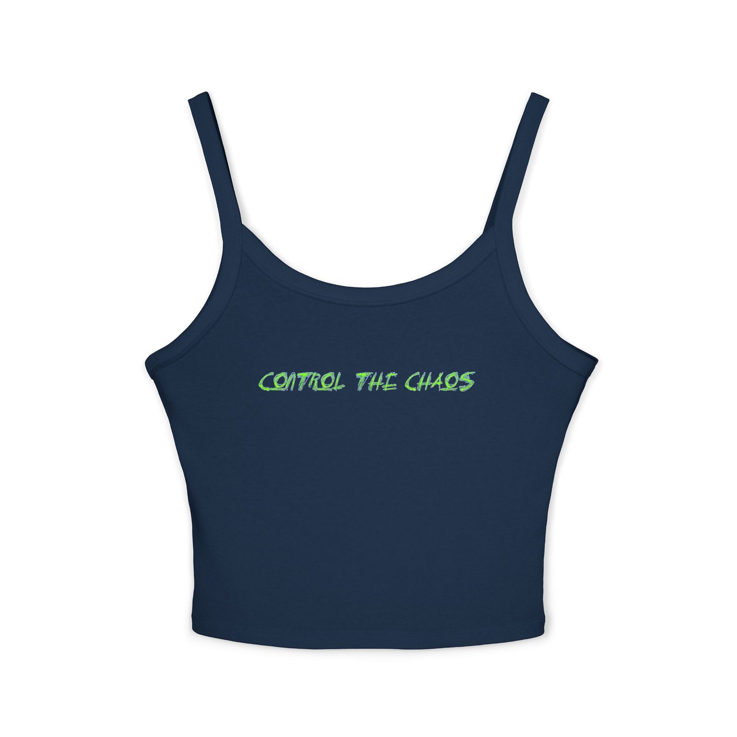 Women's Spaghetti Strap Tank Top, Control the Chaos, Drift Therapy, Summer Vibes, Casual Wear, Gift for Car Enthusiasts