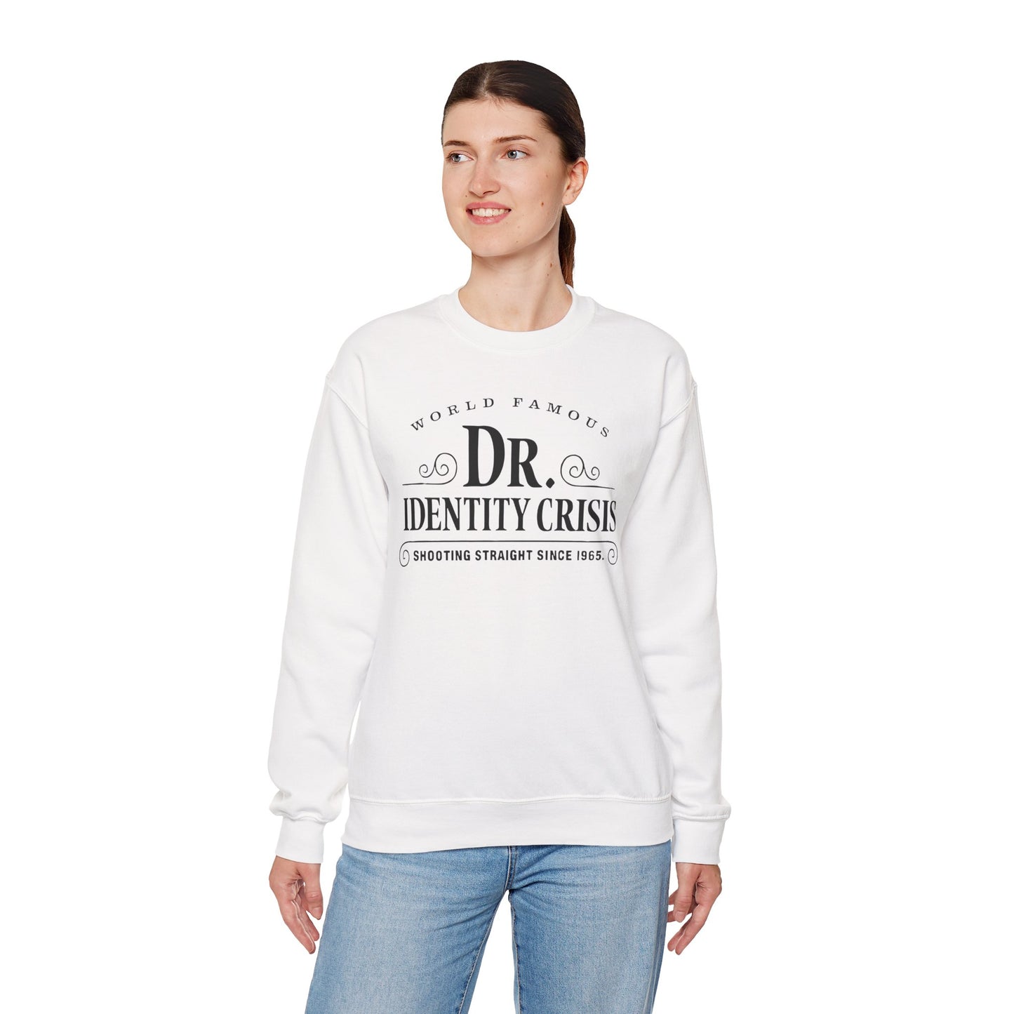 Identity Crisis Unisex Crewneck Sweatshirt Dr. McGillicuddy's Edition