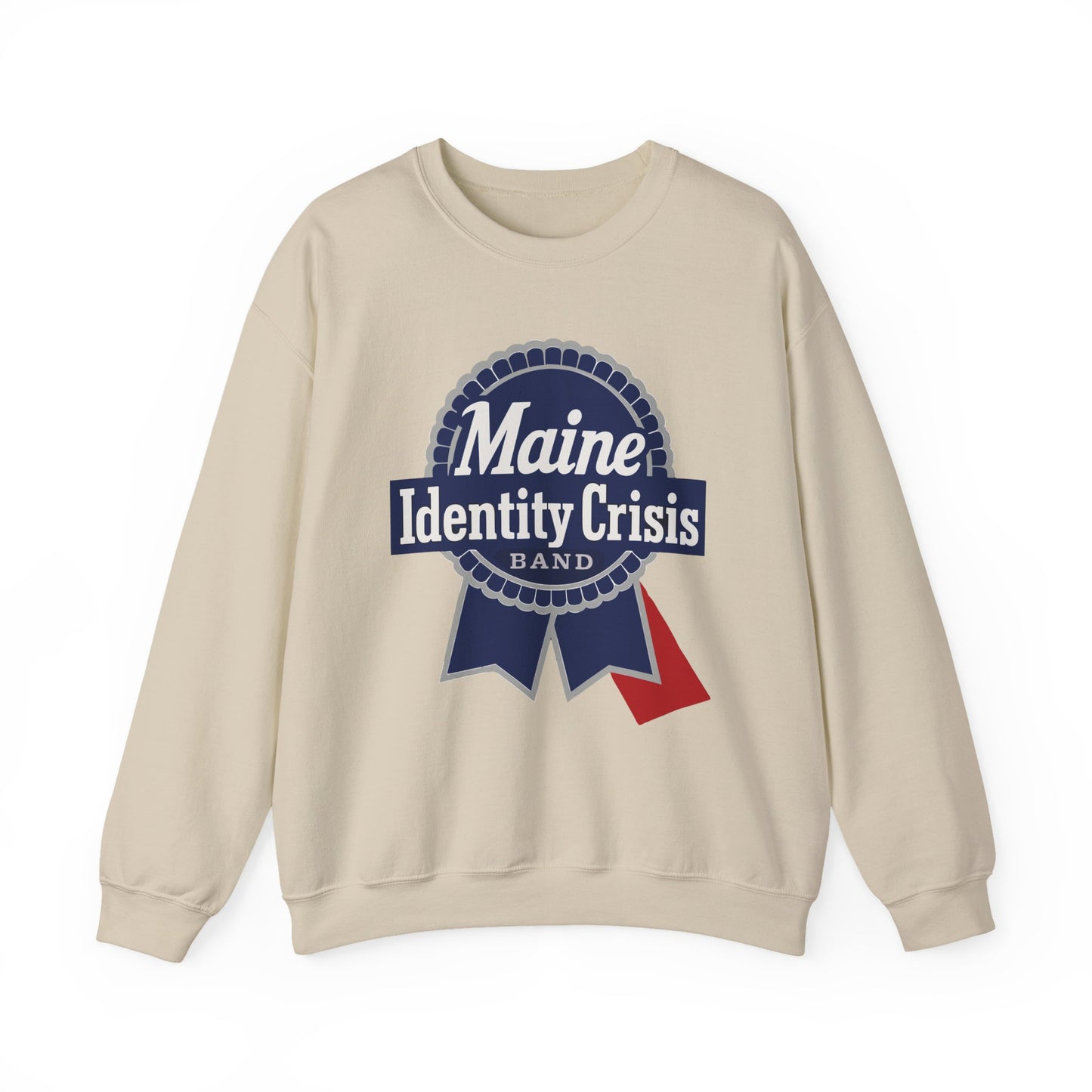 Identity Crisis Unisex Crewneck Sweatshirt Pabst Blue Ribbon Edition