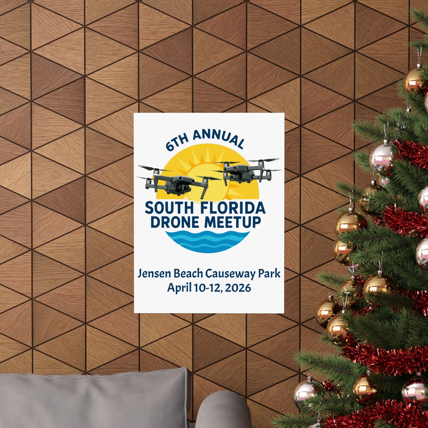 6th Annual South Florida Drone Meetup Poster