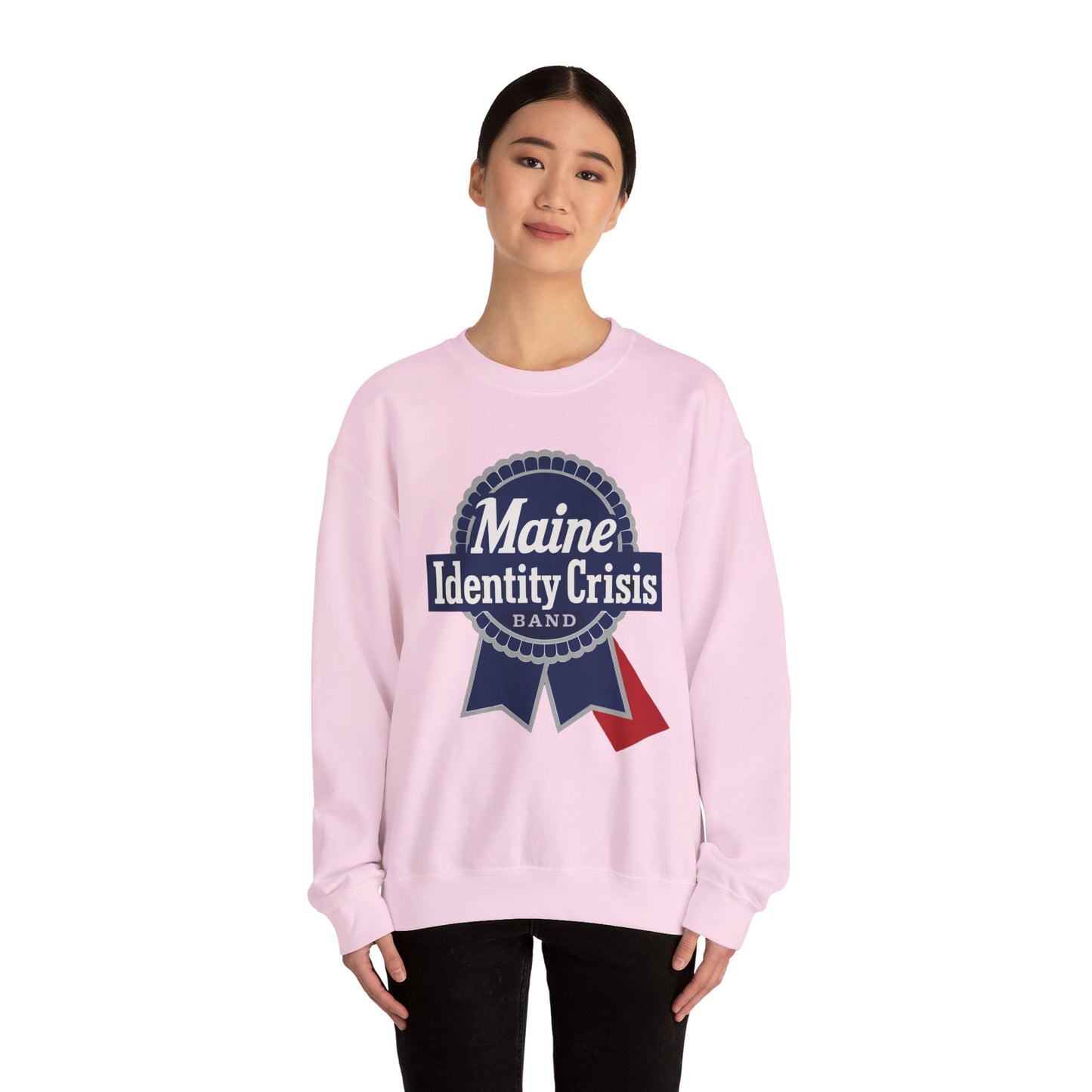 Identity Crisis Unisex Crewneck Sweatshirt Pabst Blue Ribbon Edition