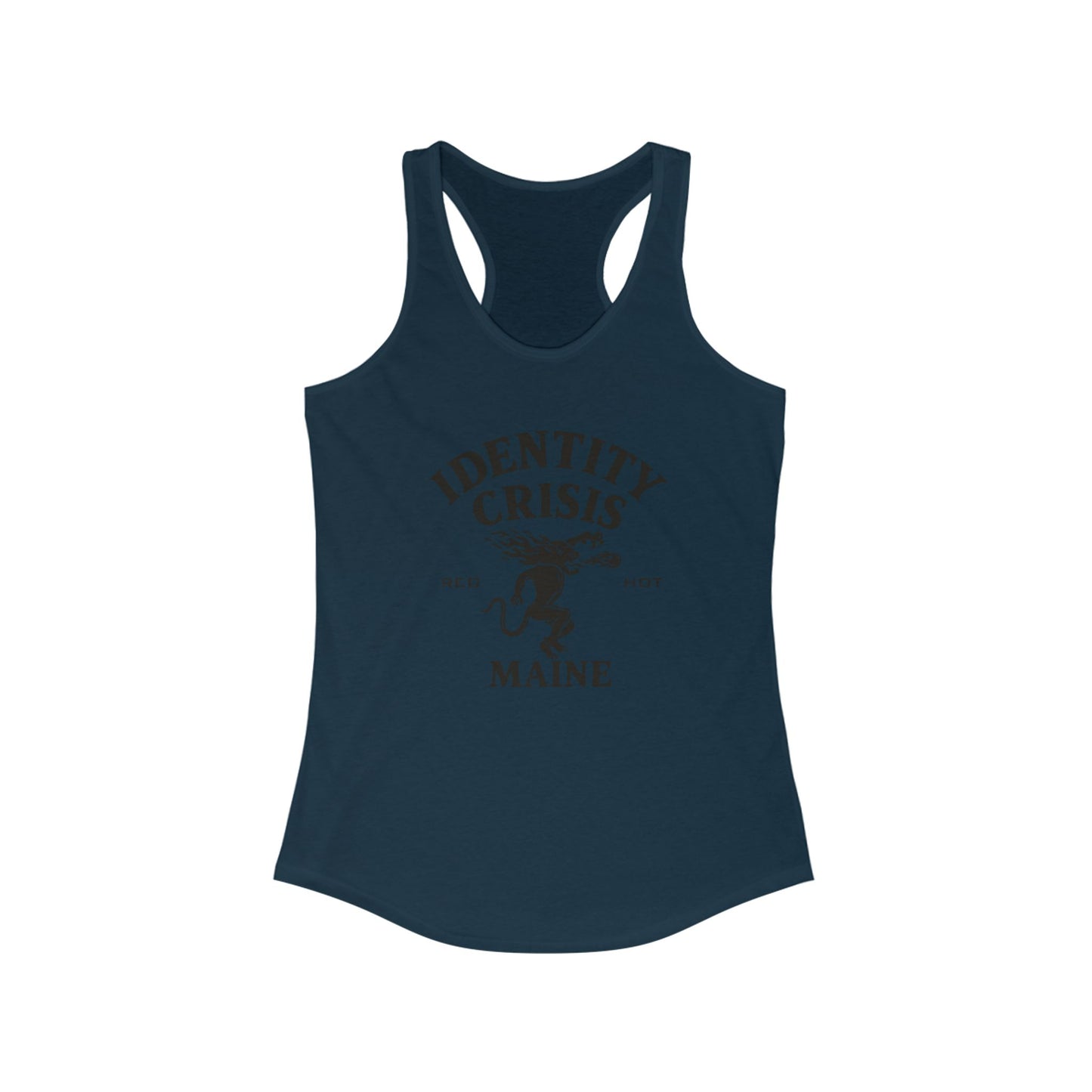 Identity Crisis Women's Racerback Tank Fireball Edition