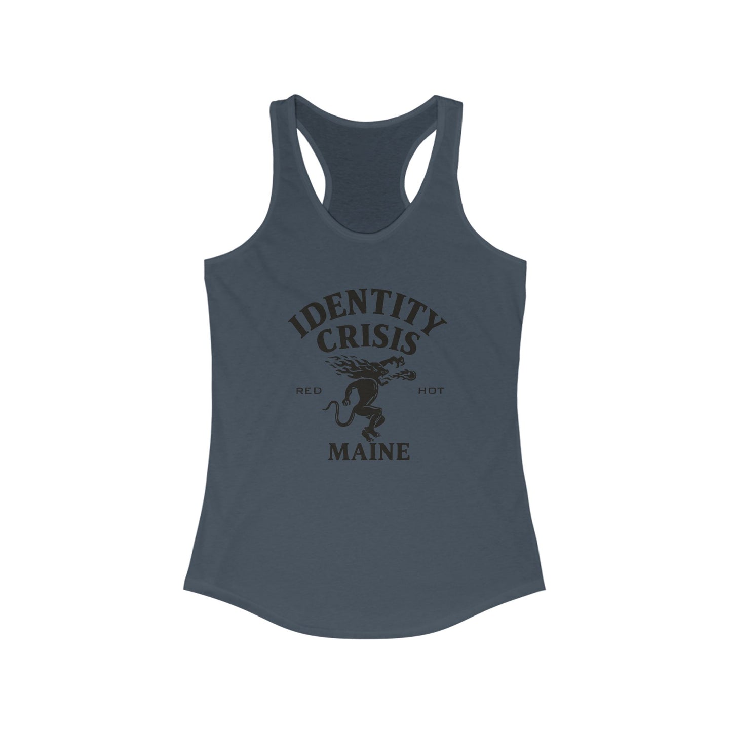 Identity Crisis Women's Racerback Tank Fireball Edition