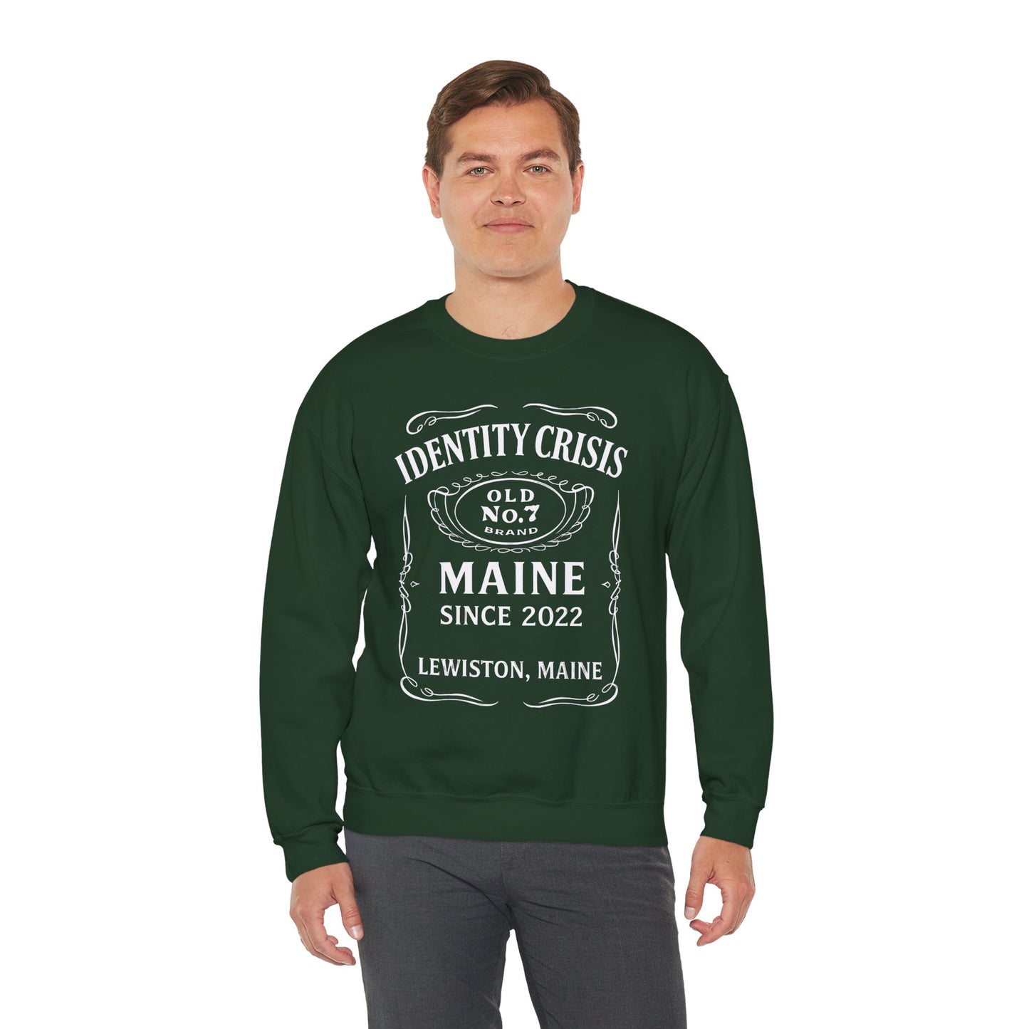 Identity Crisis Unisex Crewneck Sweatshirt Jack Daniel's Edition