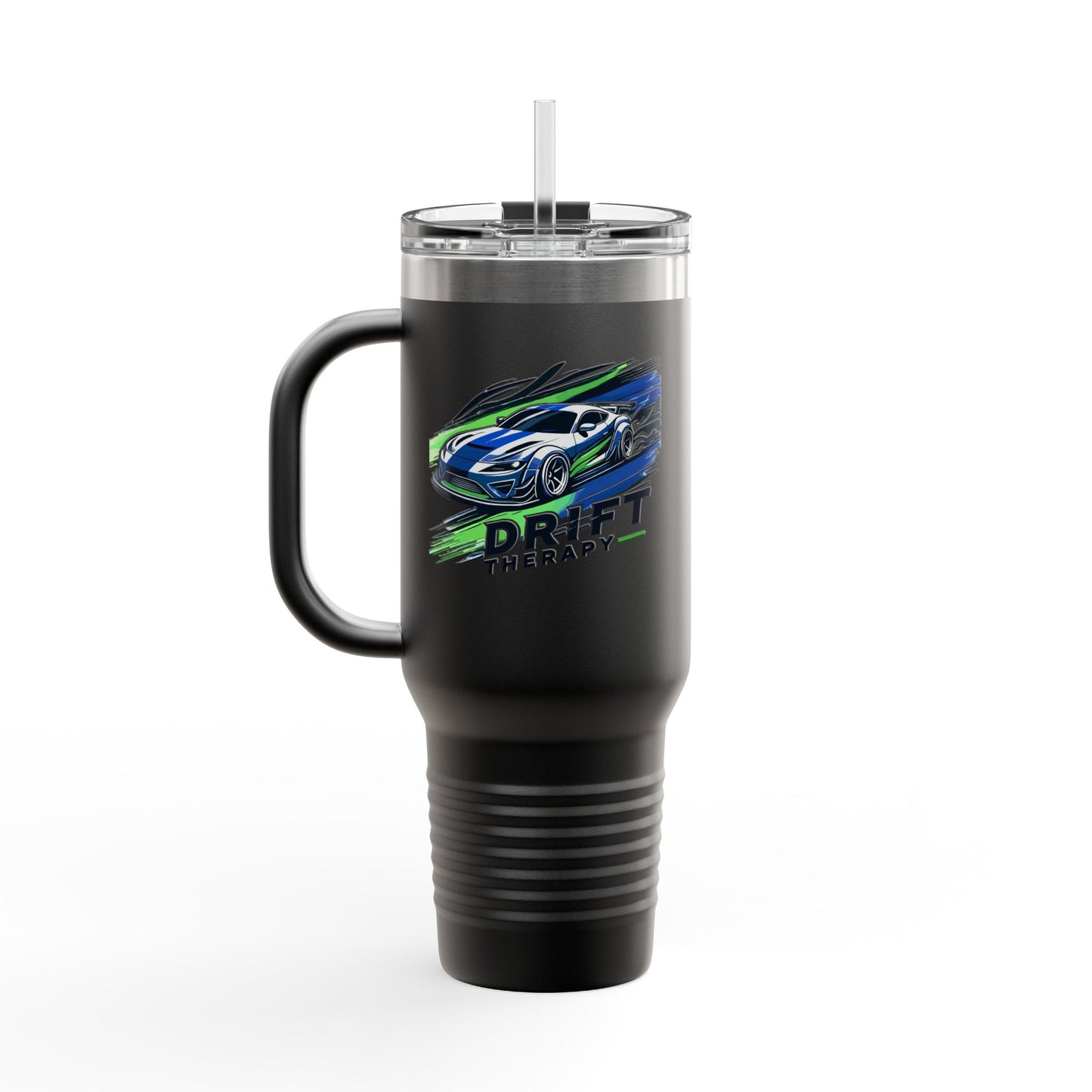 Drift Therapy Insulated Travel Mug | 40oz | Car Enthusiast Gift | Perfect for Road Trips, Coffee Lovers, Sports Fans, Outdoors