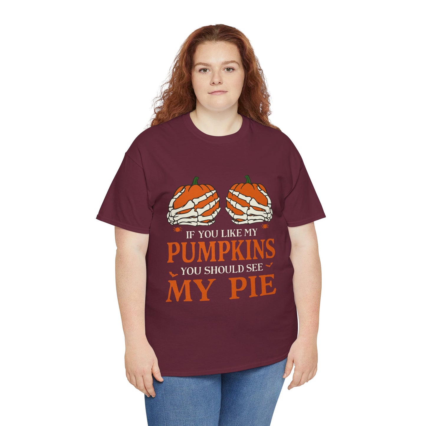 Funny Pumpkin Pie Tee, Halloween Shirt, Fall Fashion, Unisex Graphic Tee, Gift for Thanksgiving, Autumn Apparel
