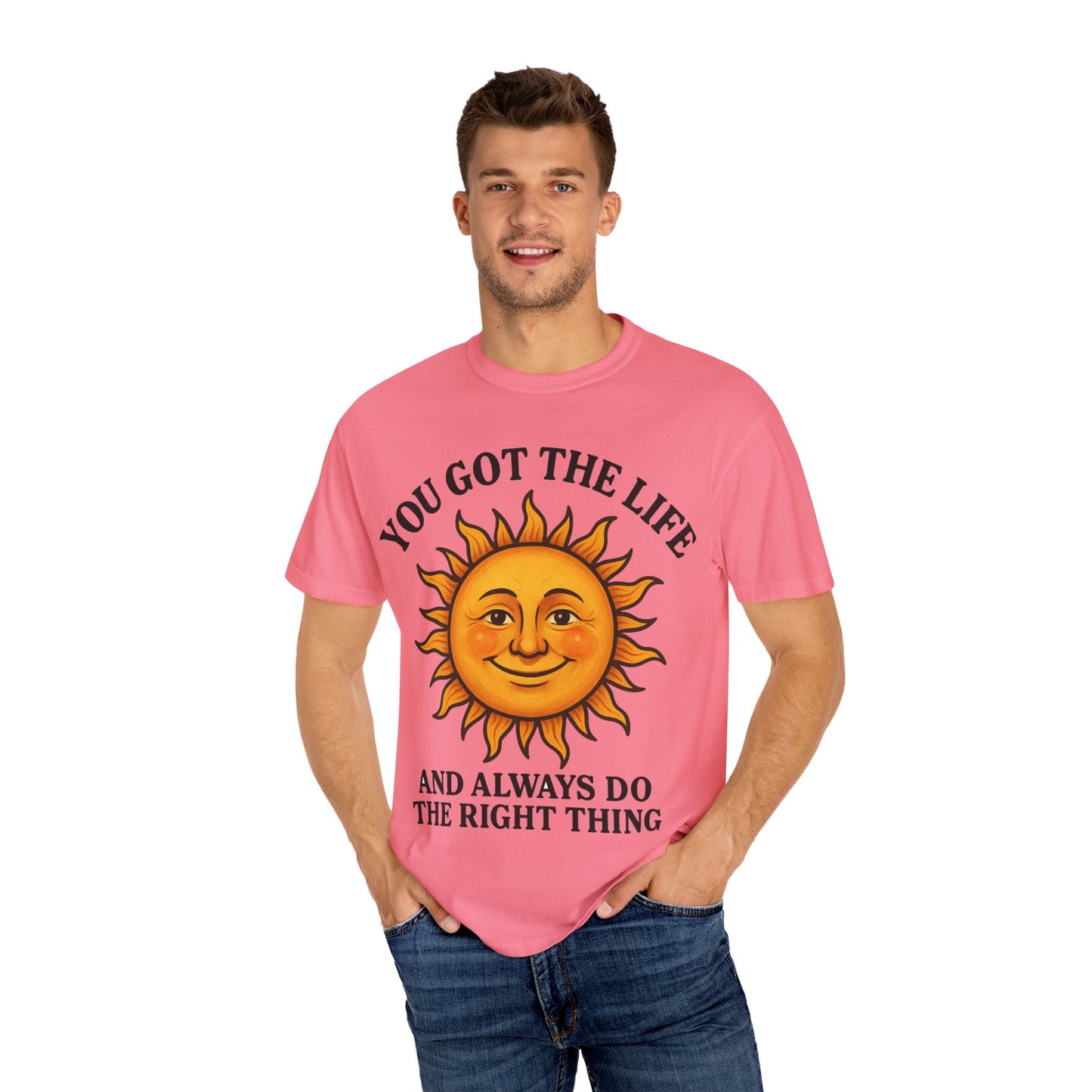 Sunny Vibes T-Shirt, Inspirational Tee for Positive Energy, Gift for Friends, Summer Fashion, Relaxed Lifestyle Wear