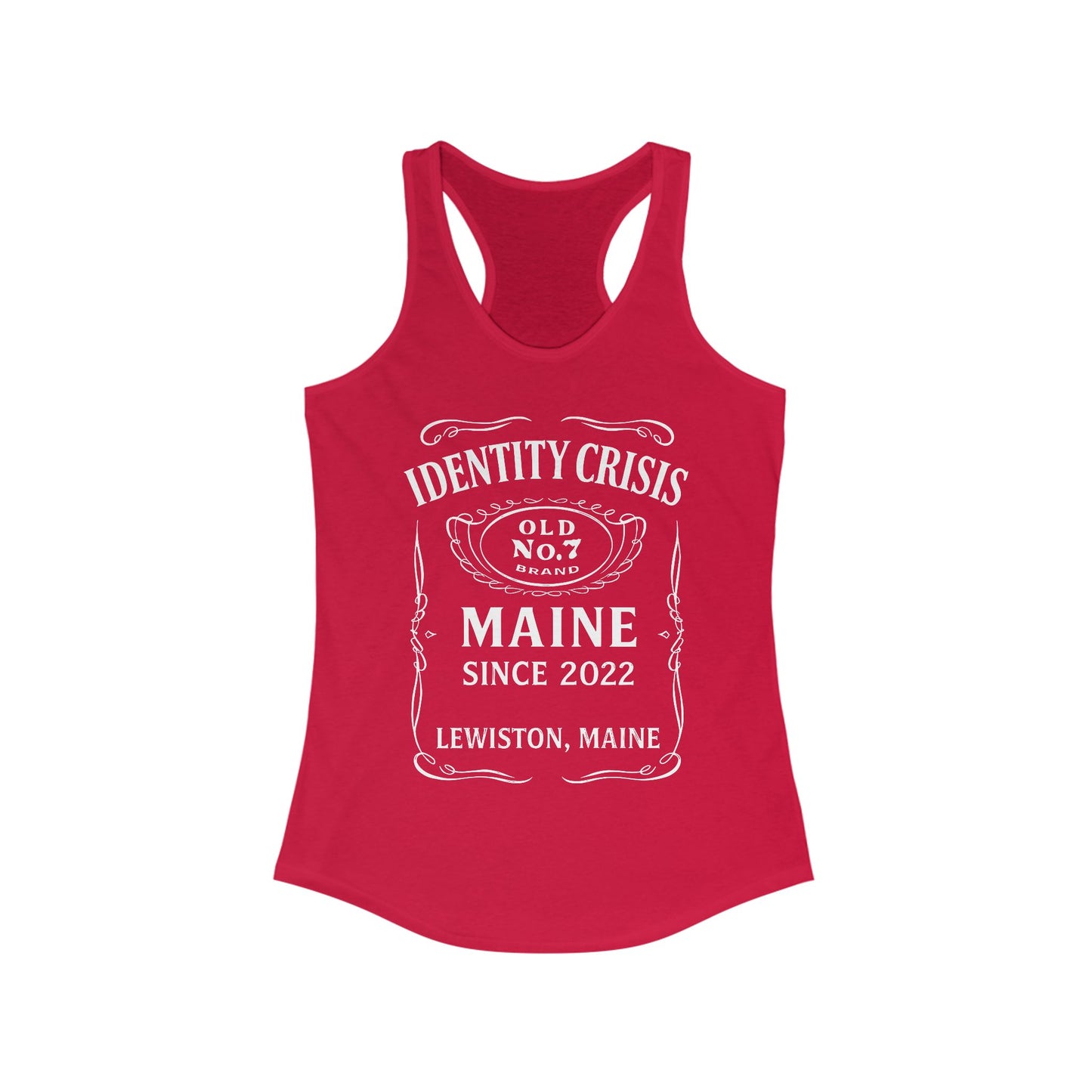 Identity Crisis Women's Racerback Tank Jack Daniel's Edition