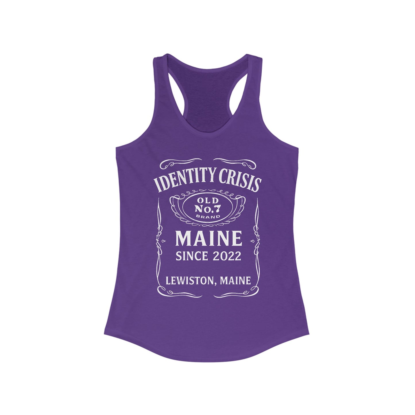 Identity Crisis Women's Racerback Tank Jack Daniel's Edition