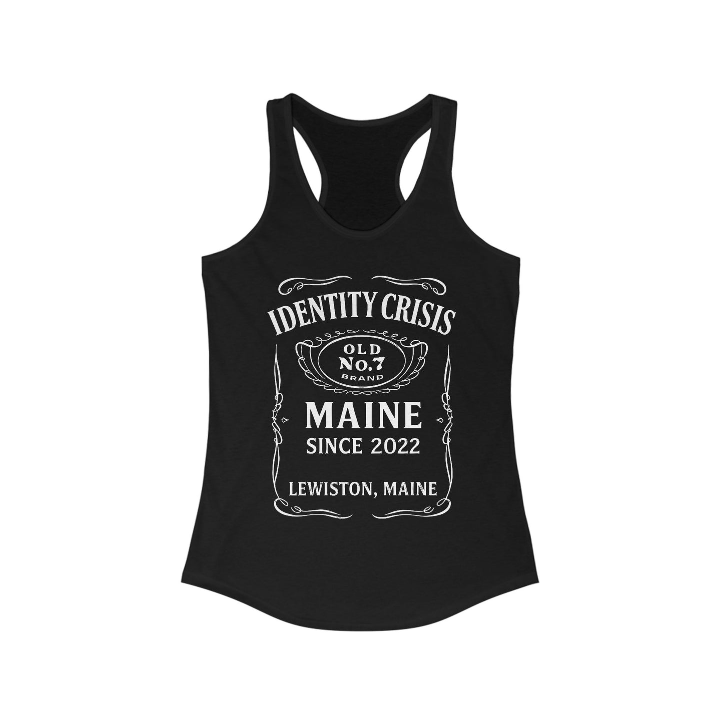 Identity Crisis Women's Racerback Tank Jack Daniel's Edition