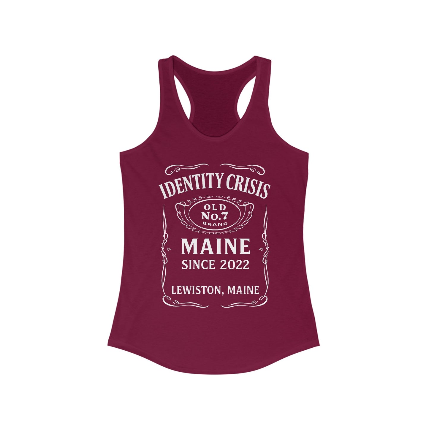Identity Crisis Women's Racerback Tank Jack Daniel's Edition