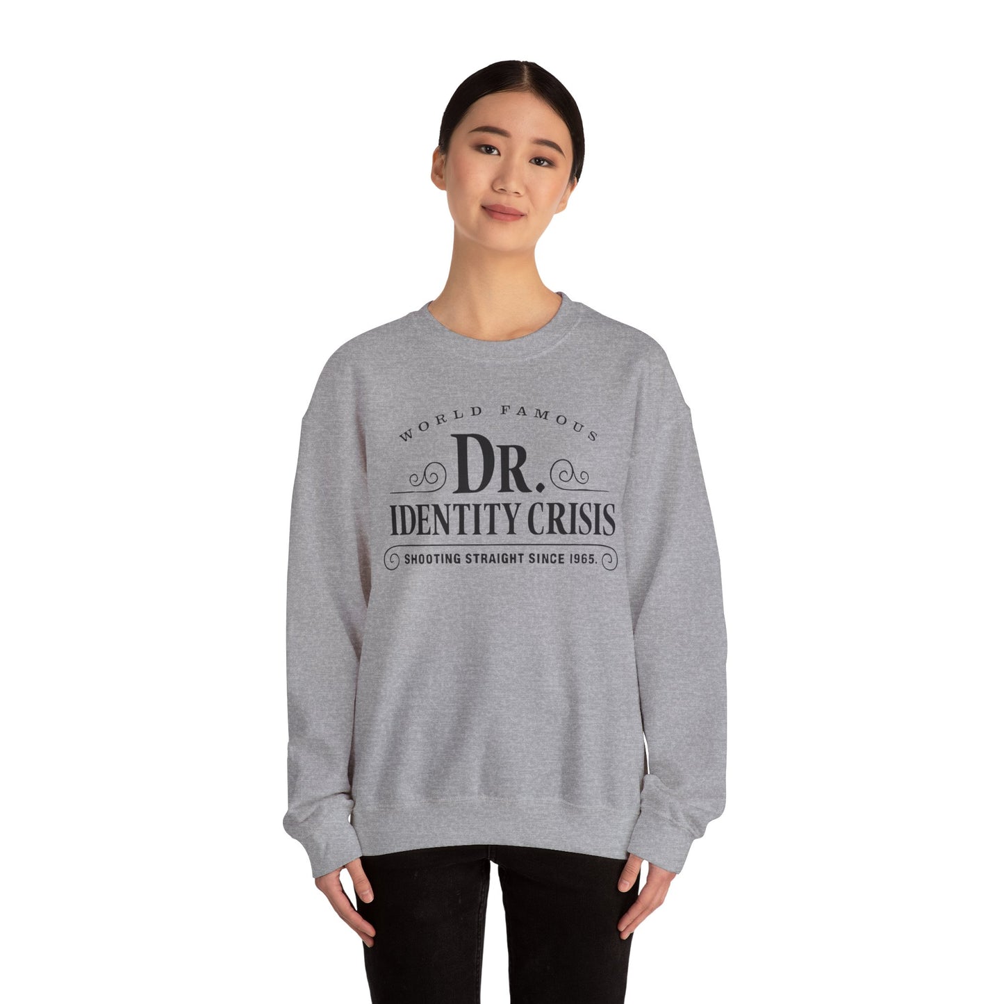 Identity Crisis Unisex Crewneck Sweatshirt Dr. McGillicuddy's Edition