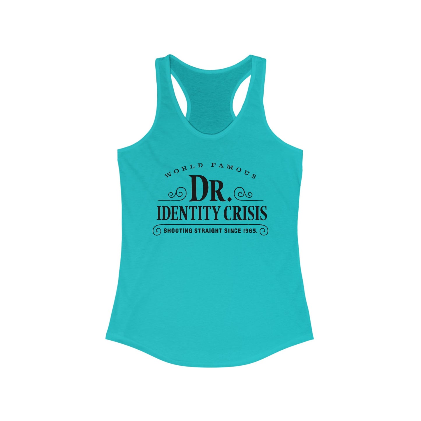 Identity Crisis Women's Racerback Tank Dr. McGillicuddy's Edition