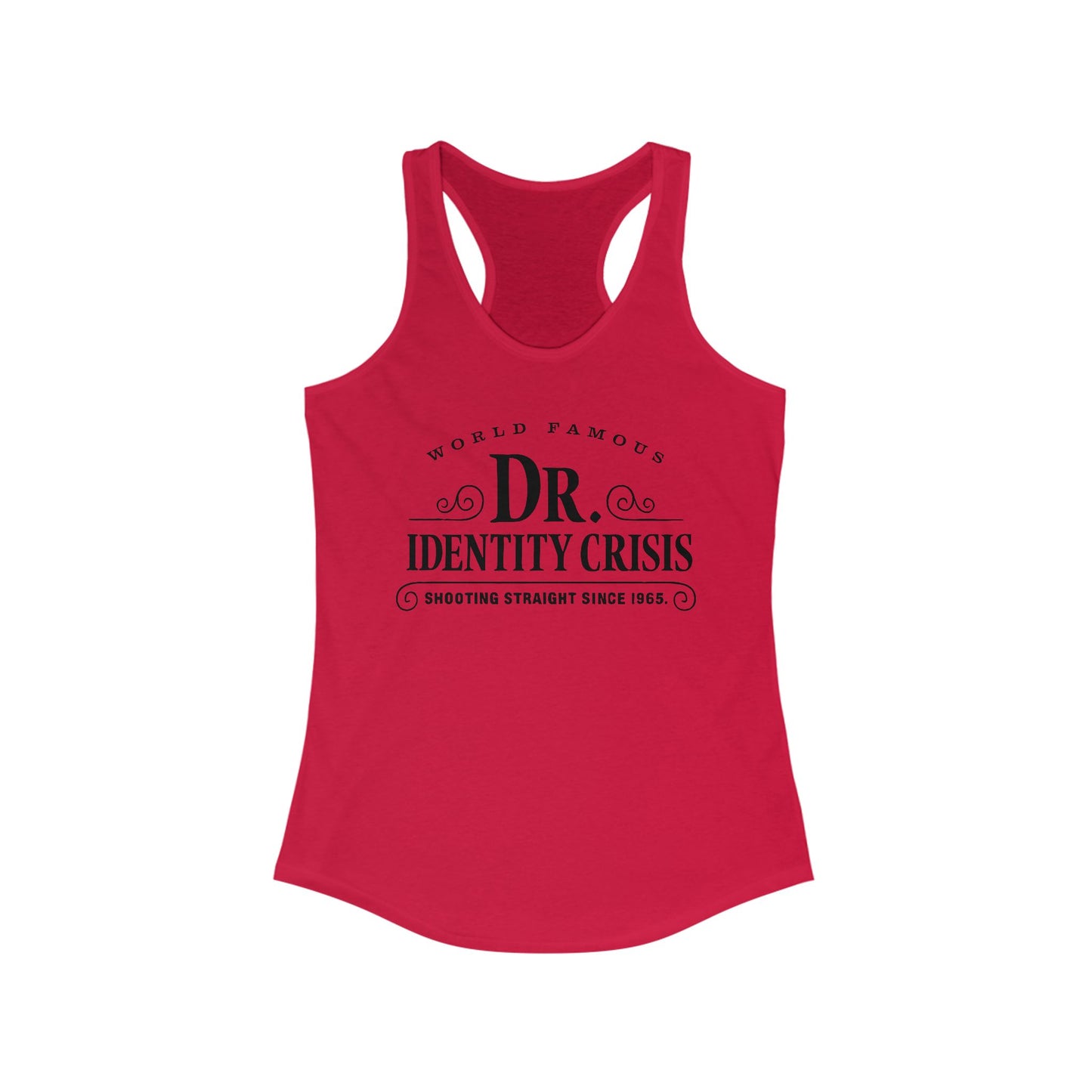 Identity Crisis Women's Racerback Tank Dr. McGillicuddy's Edition