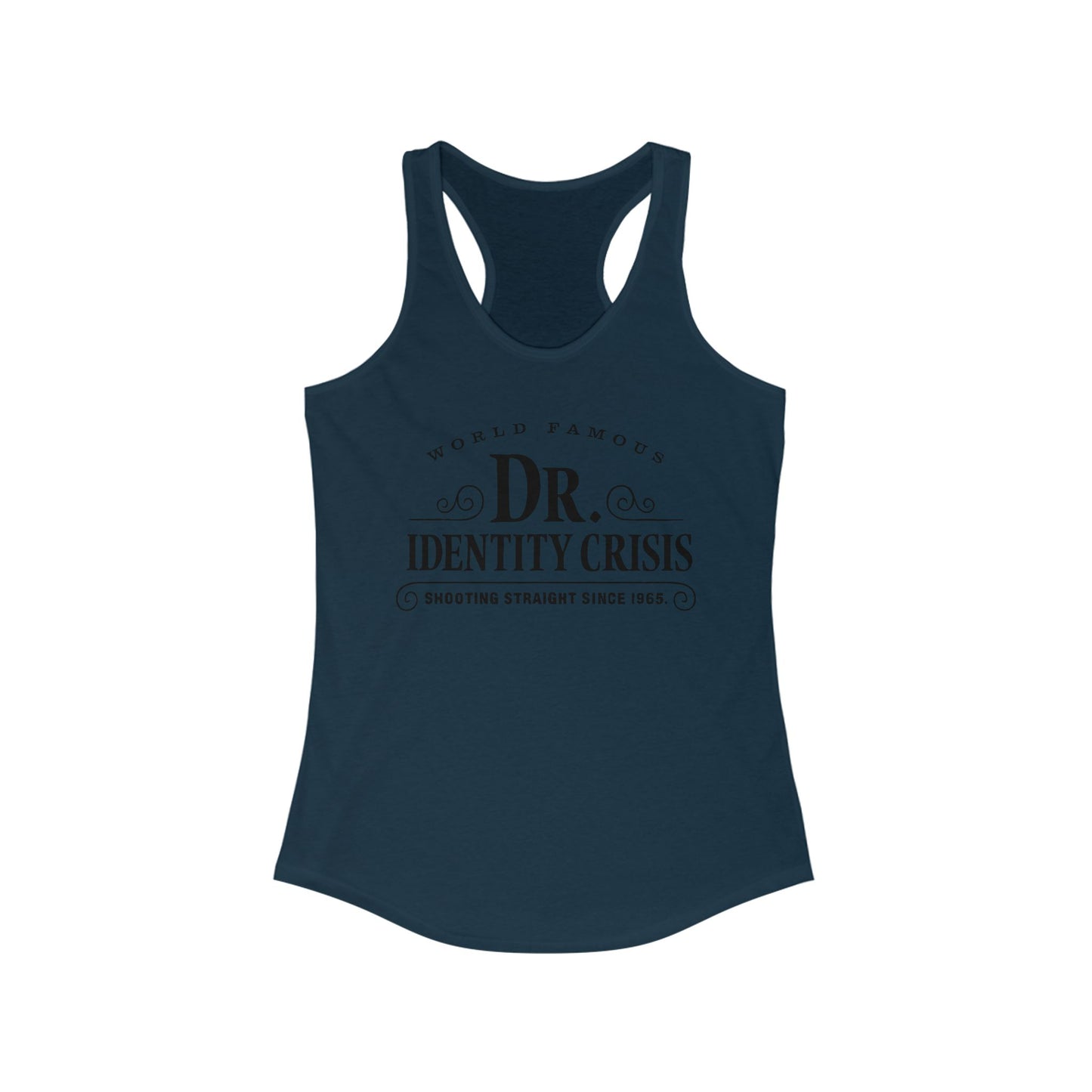 Identity Crisis Women's Racerback Tank Dr. McGillicuddy's Edition