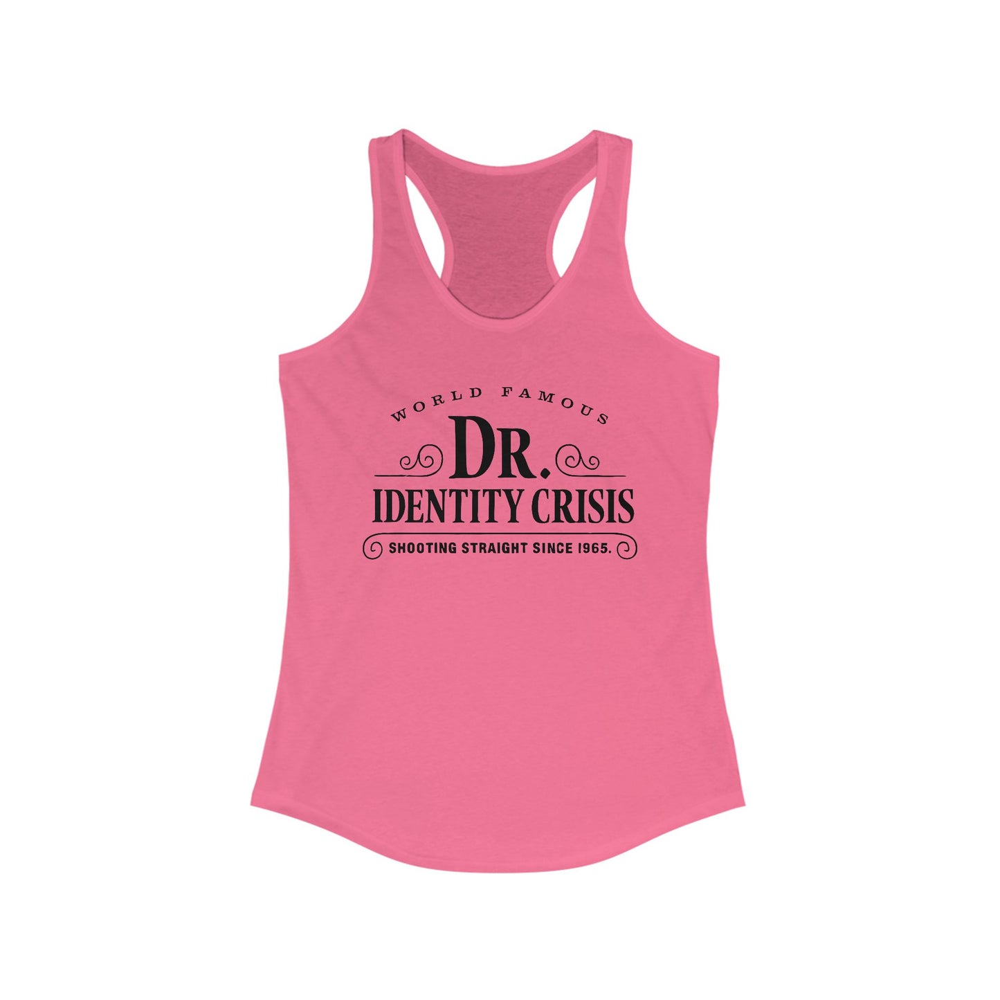 Identity Crisis Women's Racerback Tank Dr. McGillicuddy's Edition