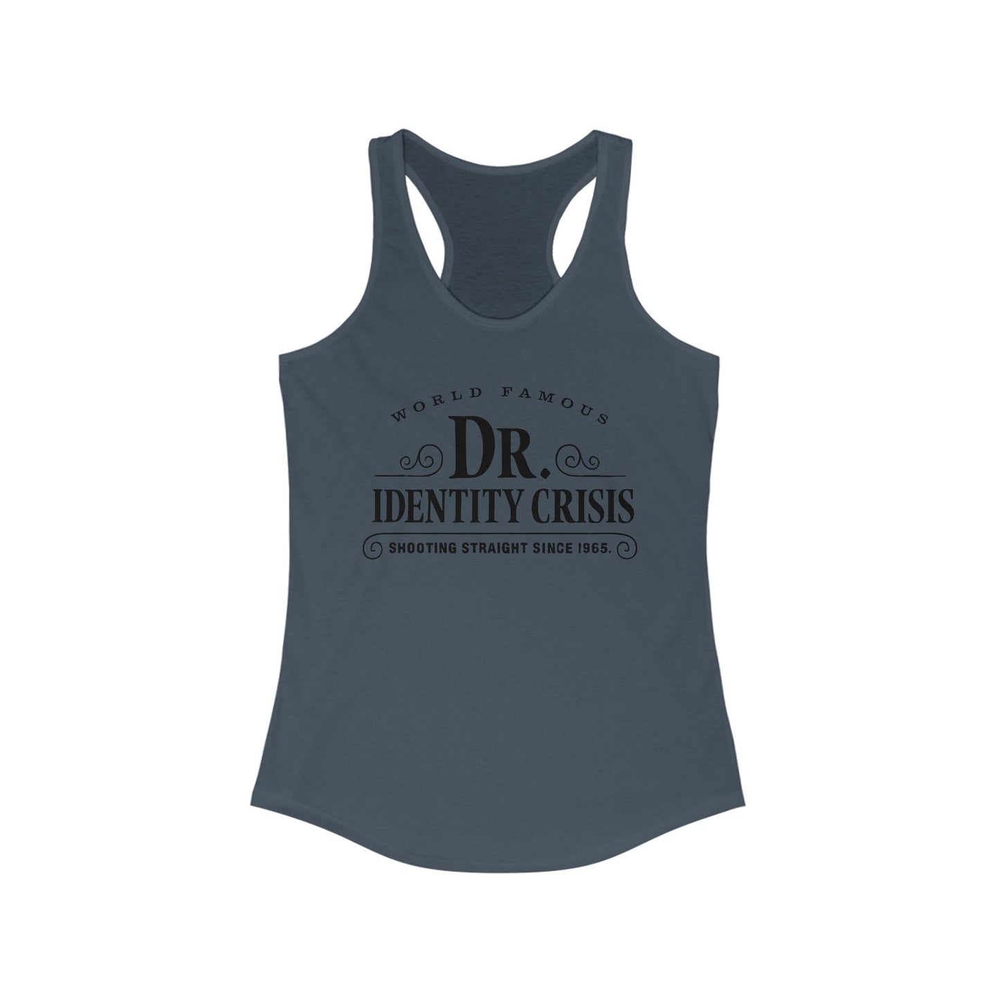 Identity Crisis Women's Racerback Tank Dr. McGillicuddy's Edition