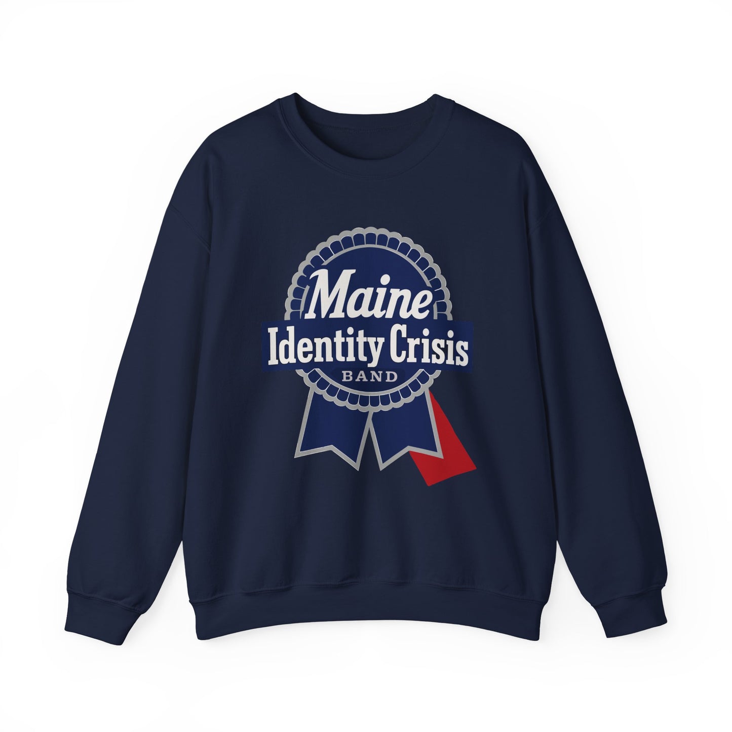 Identity Crisis Unisex Crewneck Sweatshirt Pabst Blue Ribbon Edition