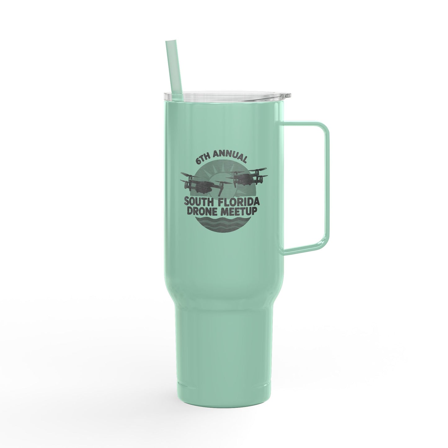 6th Annual South Florida Drone Meetup Insulated Tumbler for Hot & Cold Beverages, 40oz